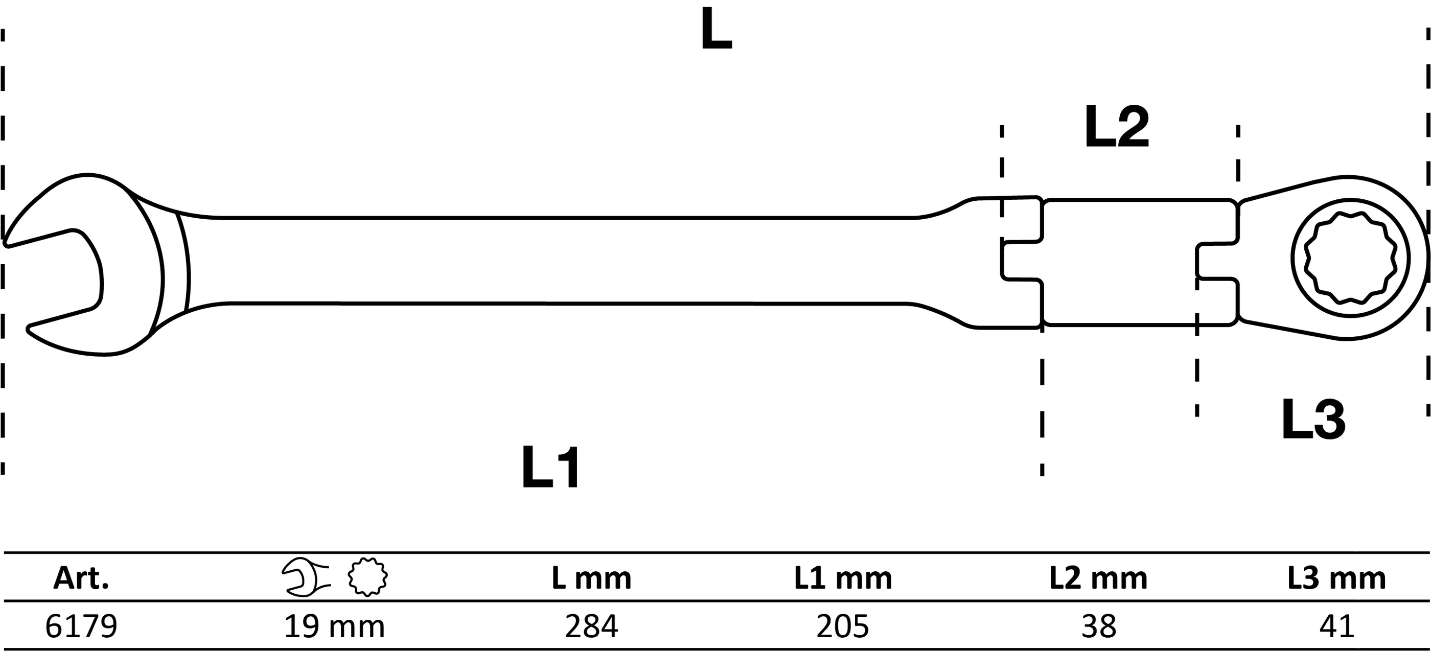 Chei fixe cu inel clichet dublu articulat | articulate | 19 mm [2]