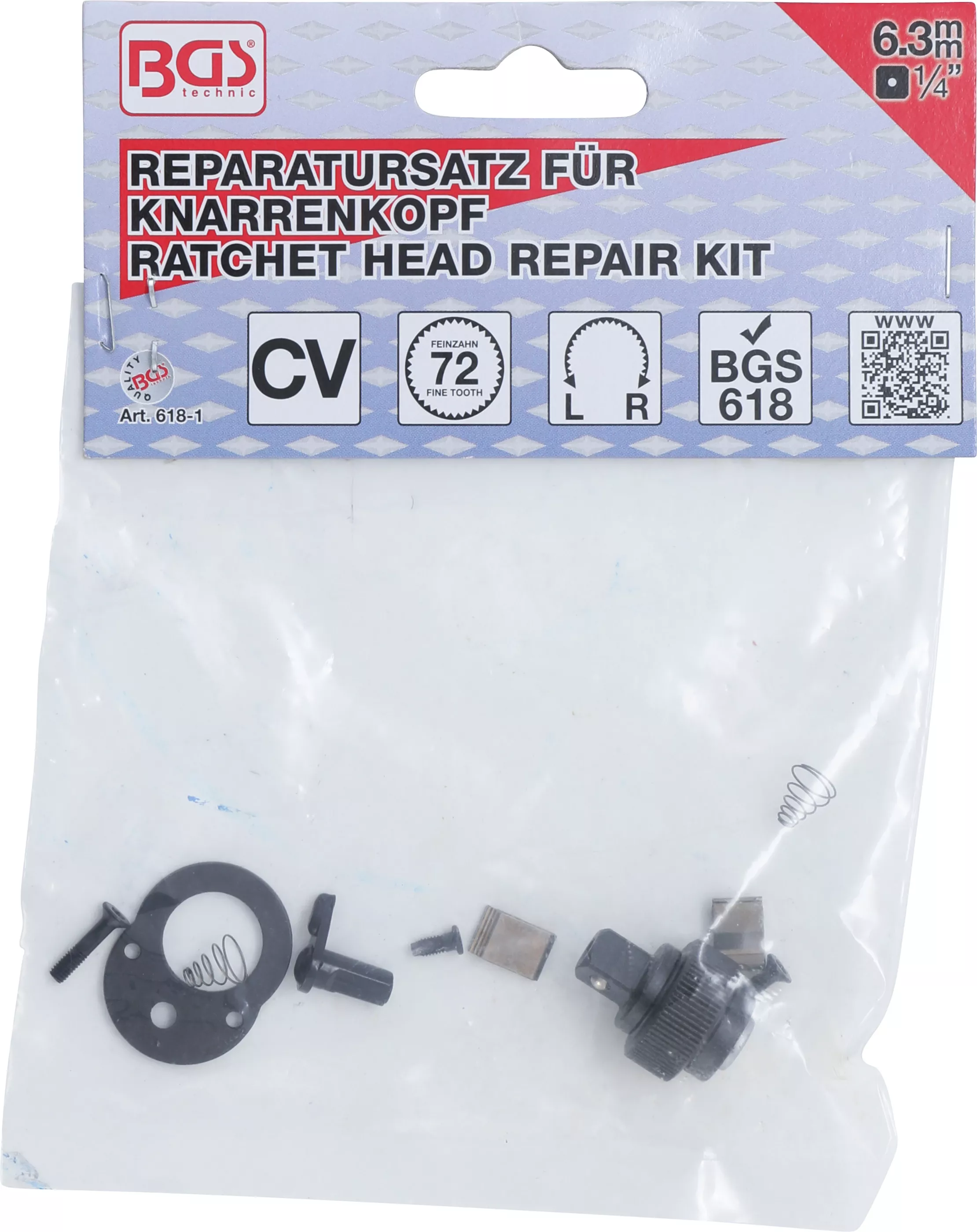 Set reparatie pentru cap cu clichet | pentru BGS 618 [2]