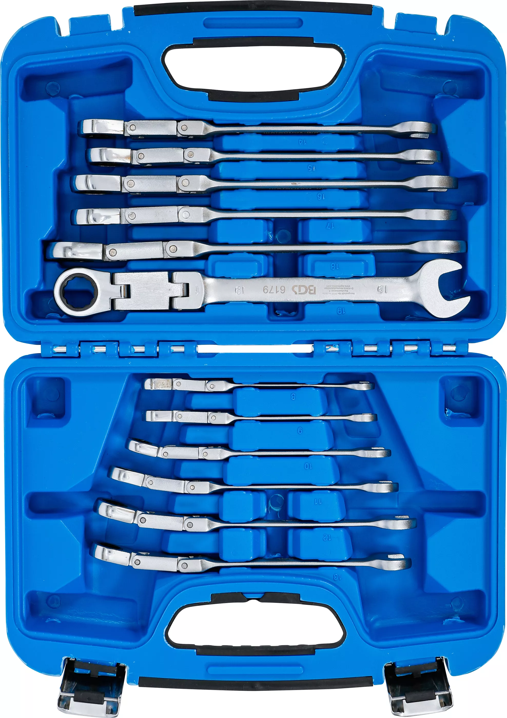 Set chei fixe cu inel clichet dublu arrticulat | articulate | 8 - 19 mm | 12 piese [5]