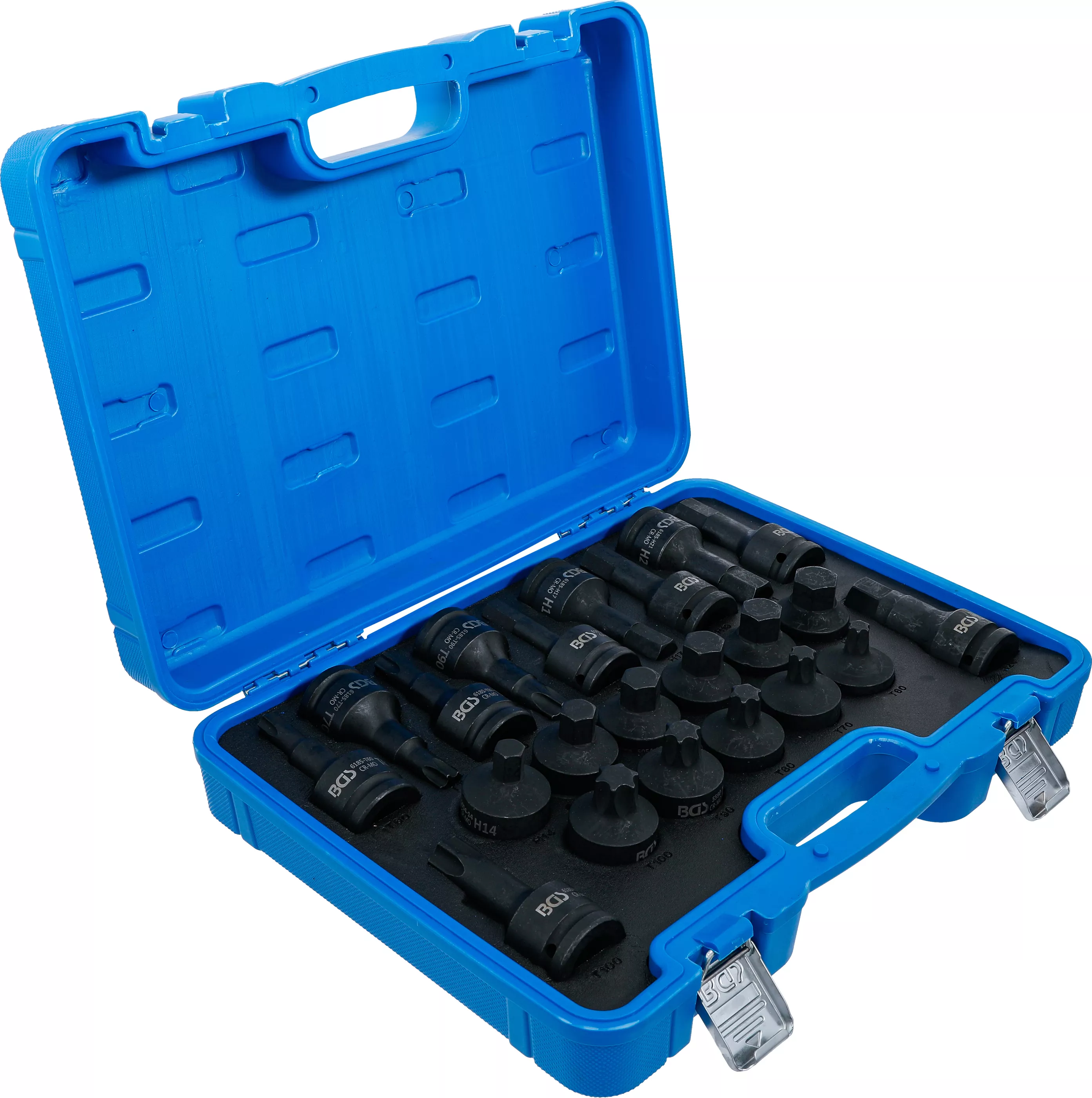 Set capete biti de impact | 20 mm (3/4") | Hexagon interior, Profil T (pentru Torx) | 22 piese [2]