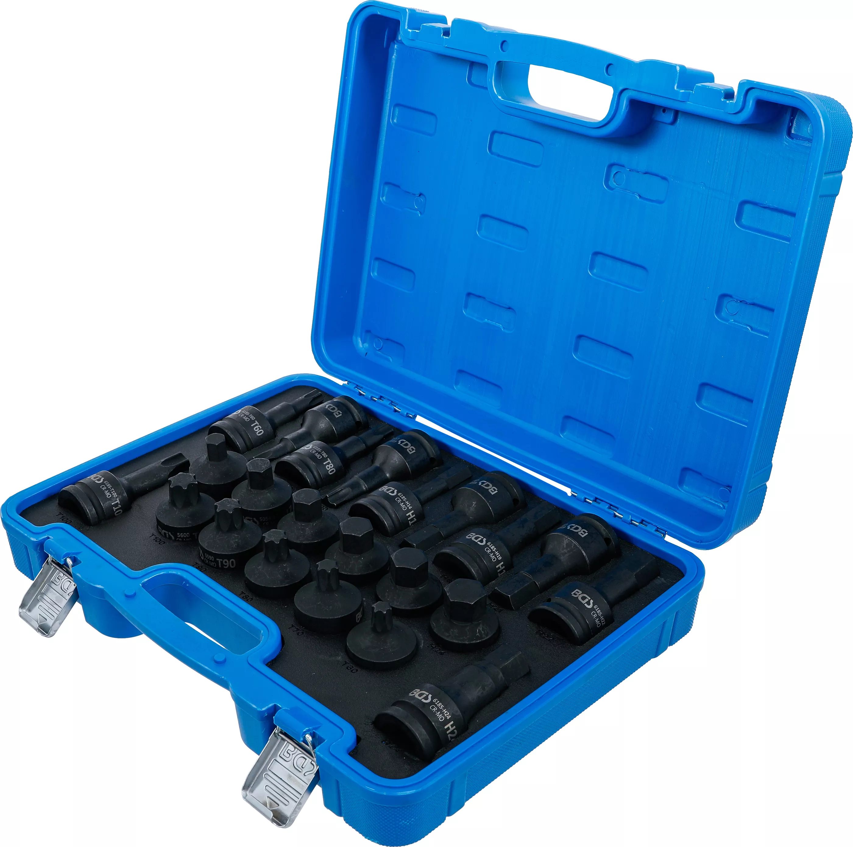 Set capete biti de impact | 20 mm (3/4") | Hexagon interior, Profil T (pentru Torx) | 22 piese [3]