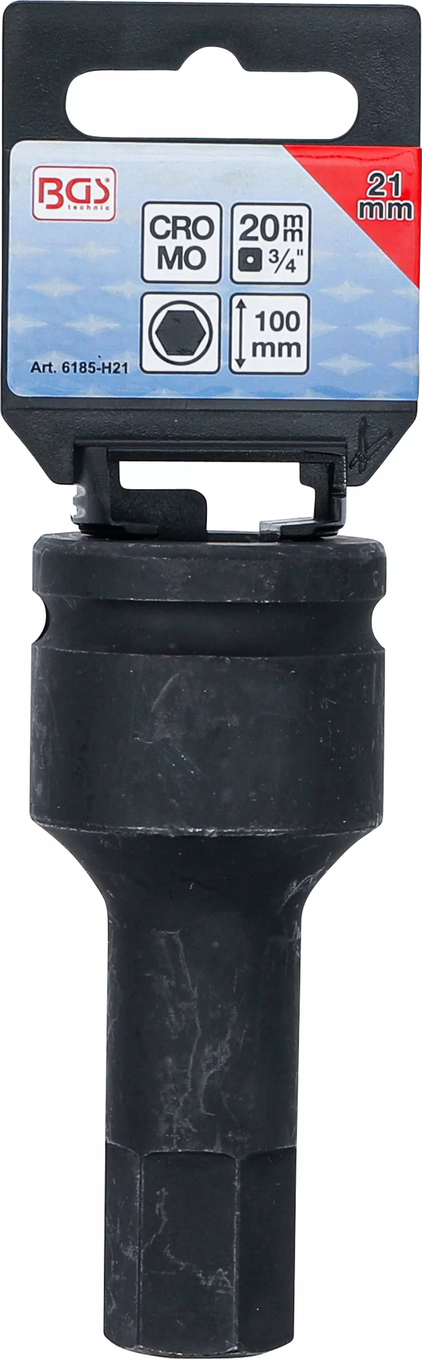 Cap bit de impact | Lungime 100 mm | 20 mm (3/4") | hexagon interior 21 mm [3]