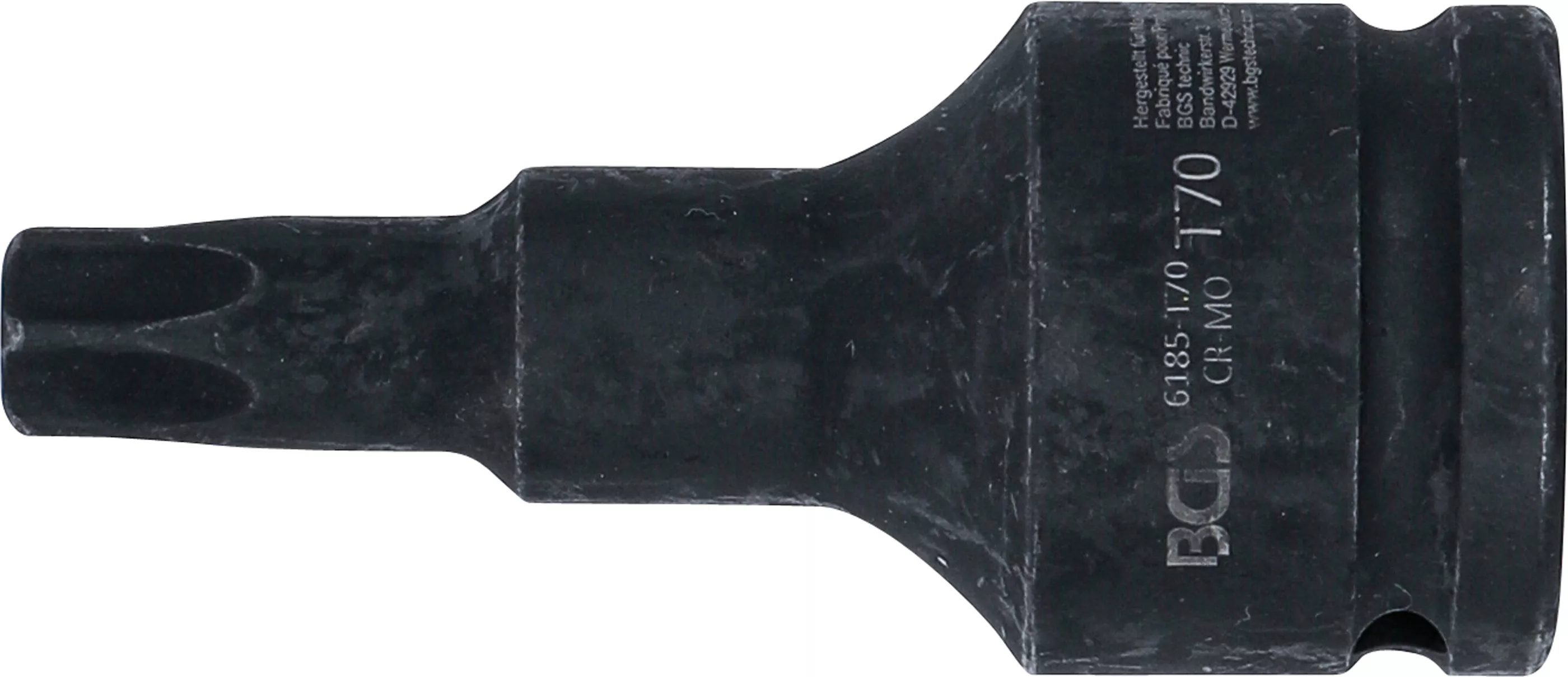 Cap bit de impact | Lungime 100 mm | 20 mm (3/4") | Profil T (pentru Torx) T70 [2]