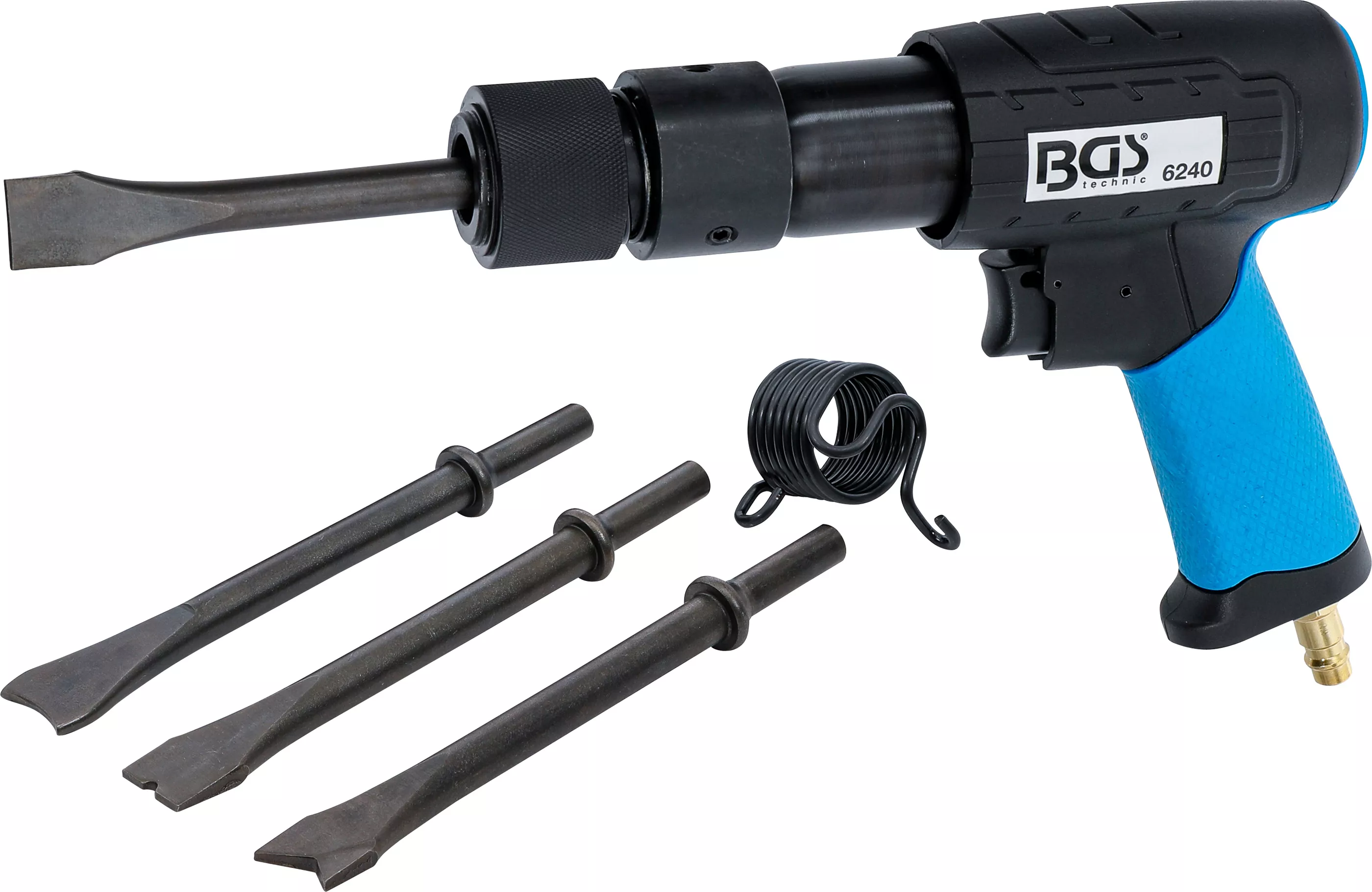 Unelte şi scule pneumatice - Set dalti ciocan pneumatic | cu mandrina cu desprindere rapida | 10 mm