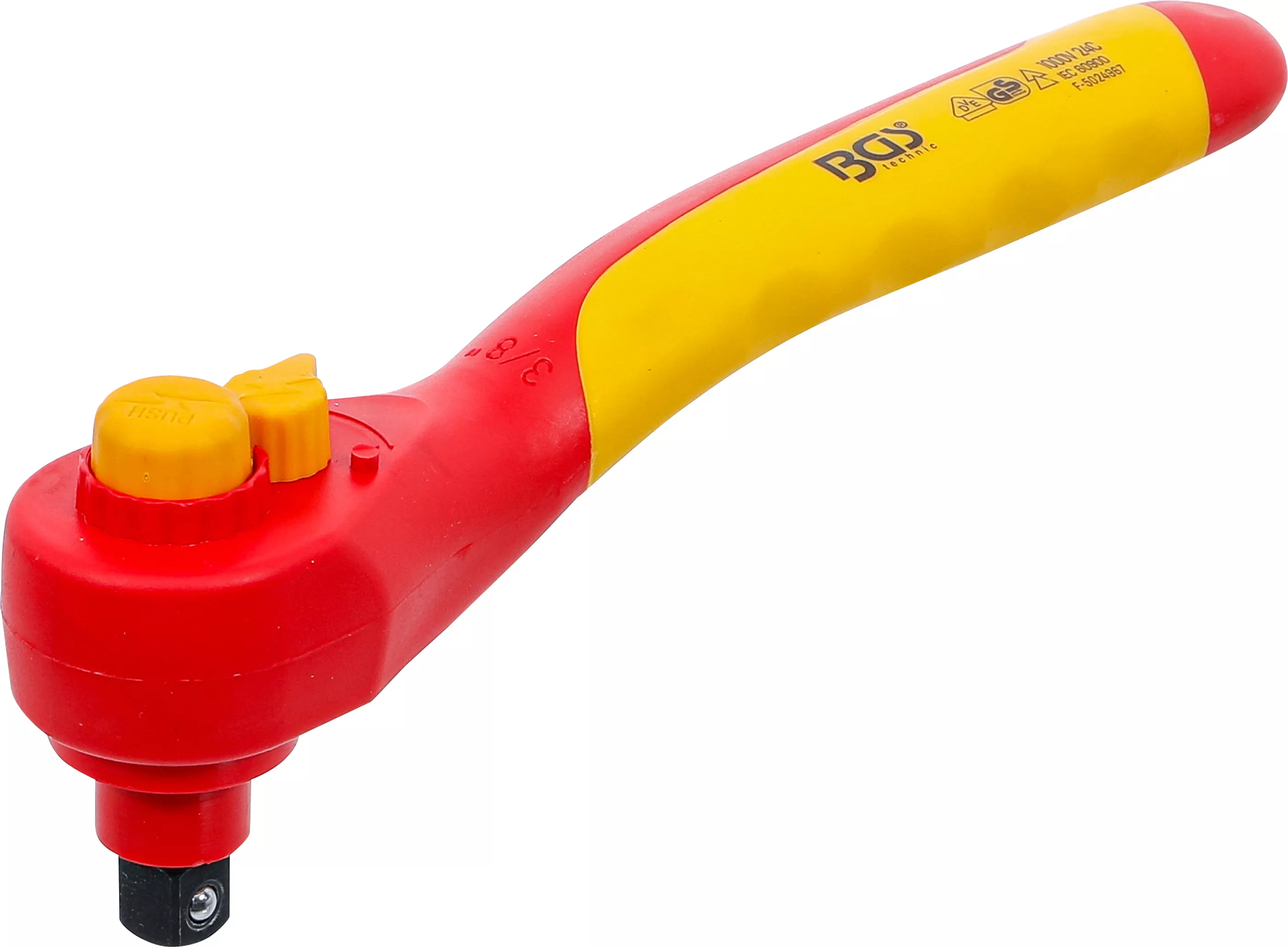 Scule pentru tensiune înaltă / Scule izolate - Clichet reversibil VDE| 10 mm (3/8") | 1000 V