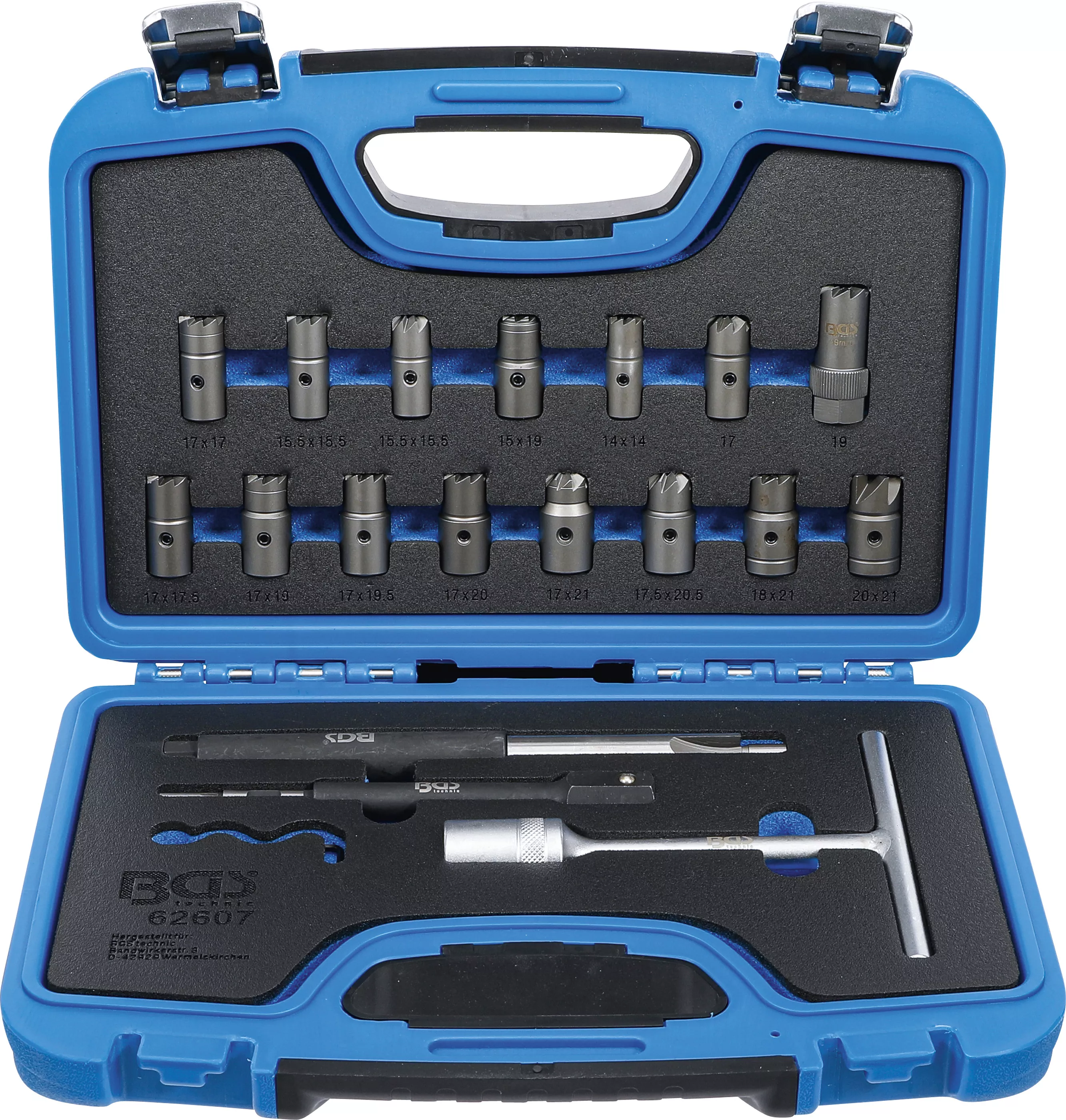 Duză de injecţie benzină & diesel - Set freze scaun etansare injectoare | 19 piese