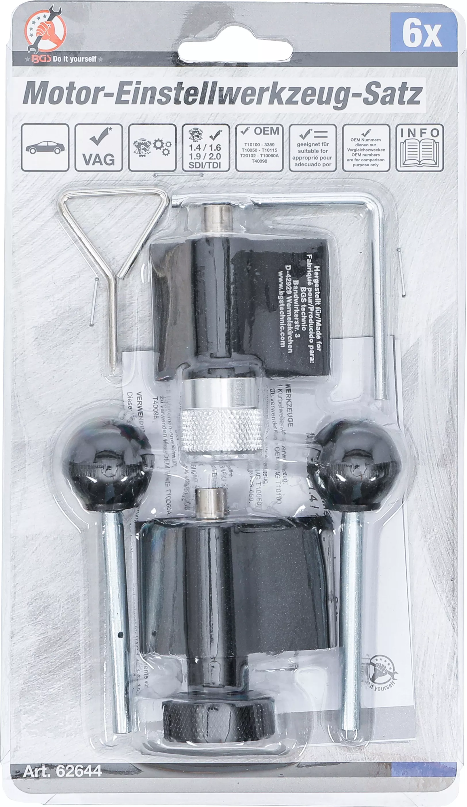 Set unelte reglare motor | pentru VAG 1.4 / 1.6 / 1.9 / 2.0 SDI/TDI [4]