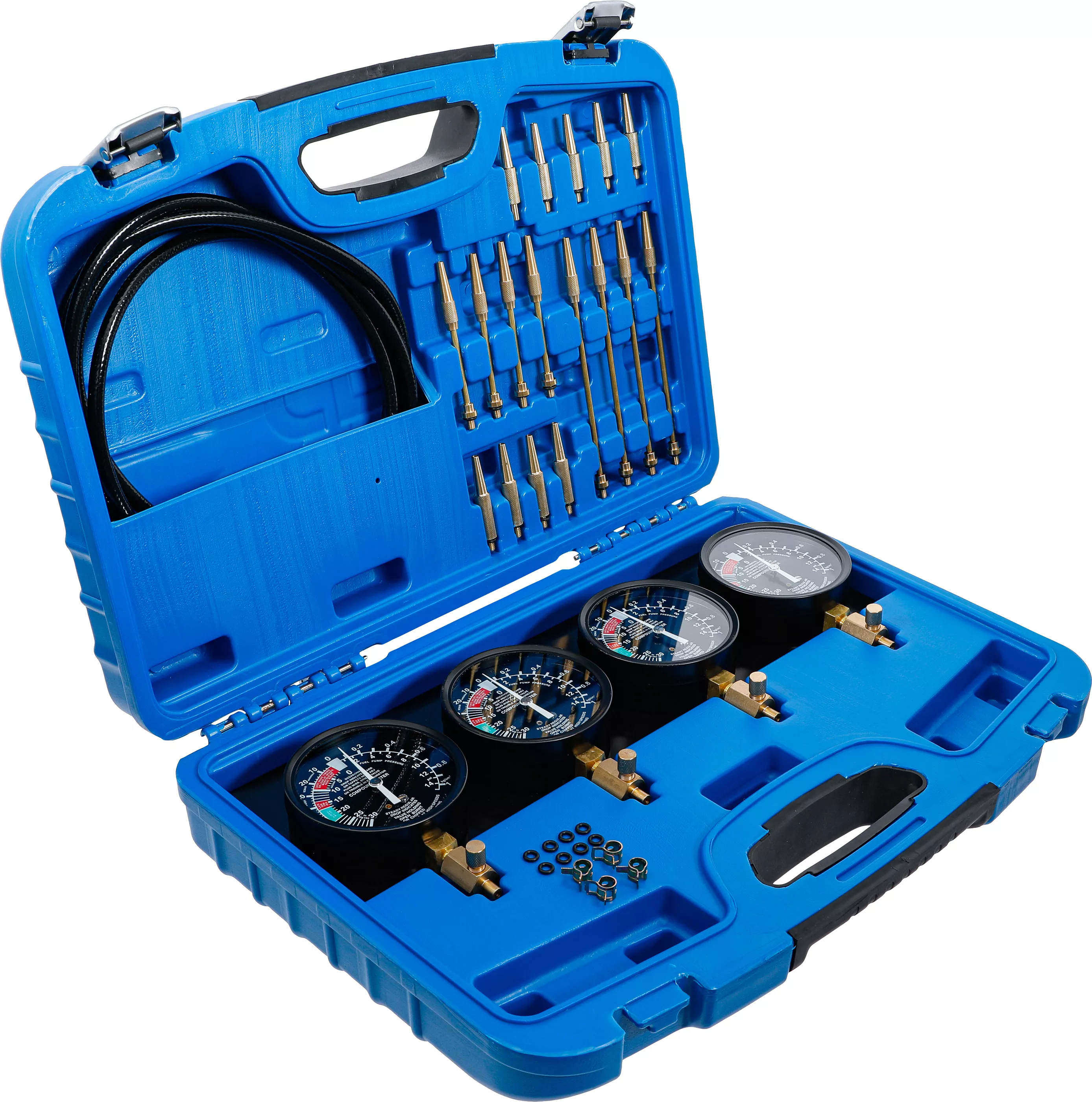 Aparat testare carburator sincron | cu 4 cadrane de sincronizare | 29 piese [2]