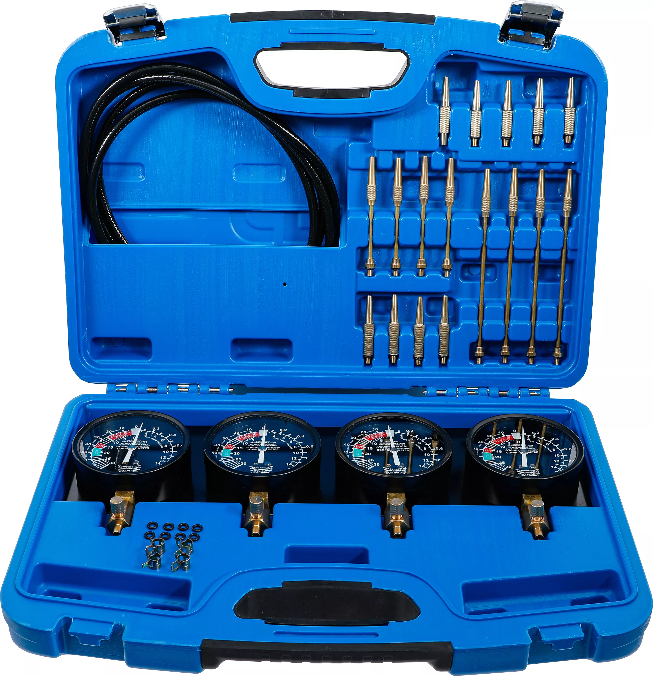 Aparat testare carburator sincron | cu 4 cadrane de sincronizare | 29 piese [1]