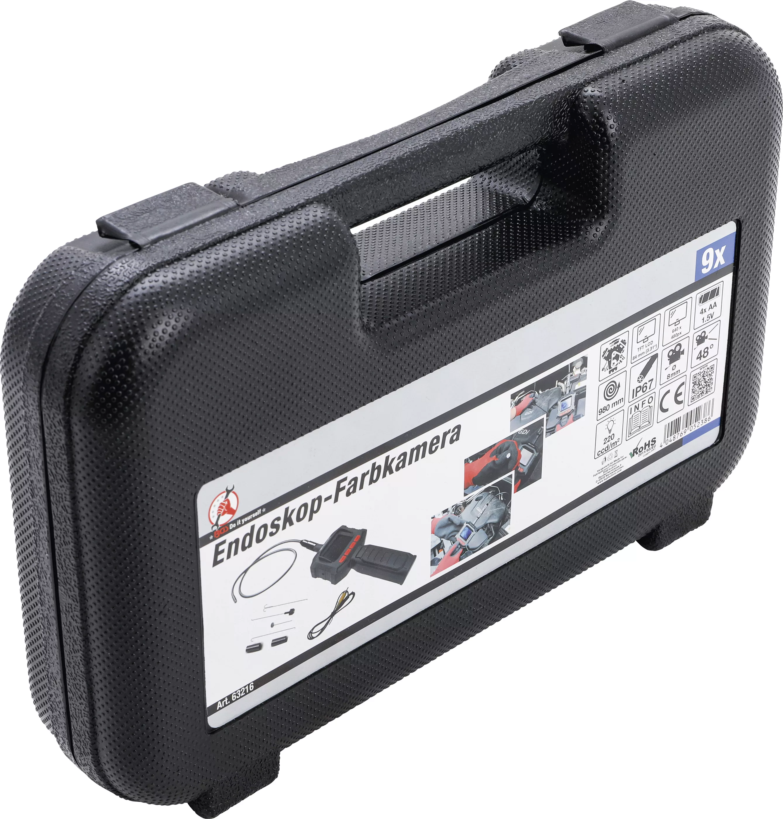 Camera color endoscop cu monitor TFT | Capul camerei o 8 mm [4]