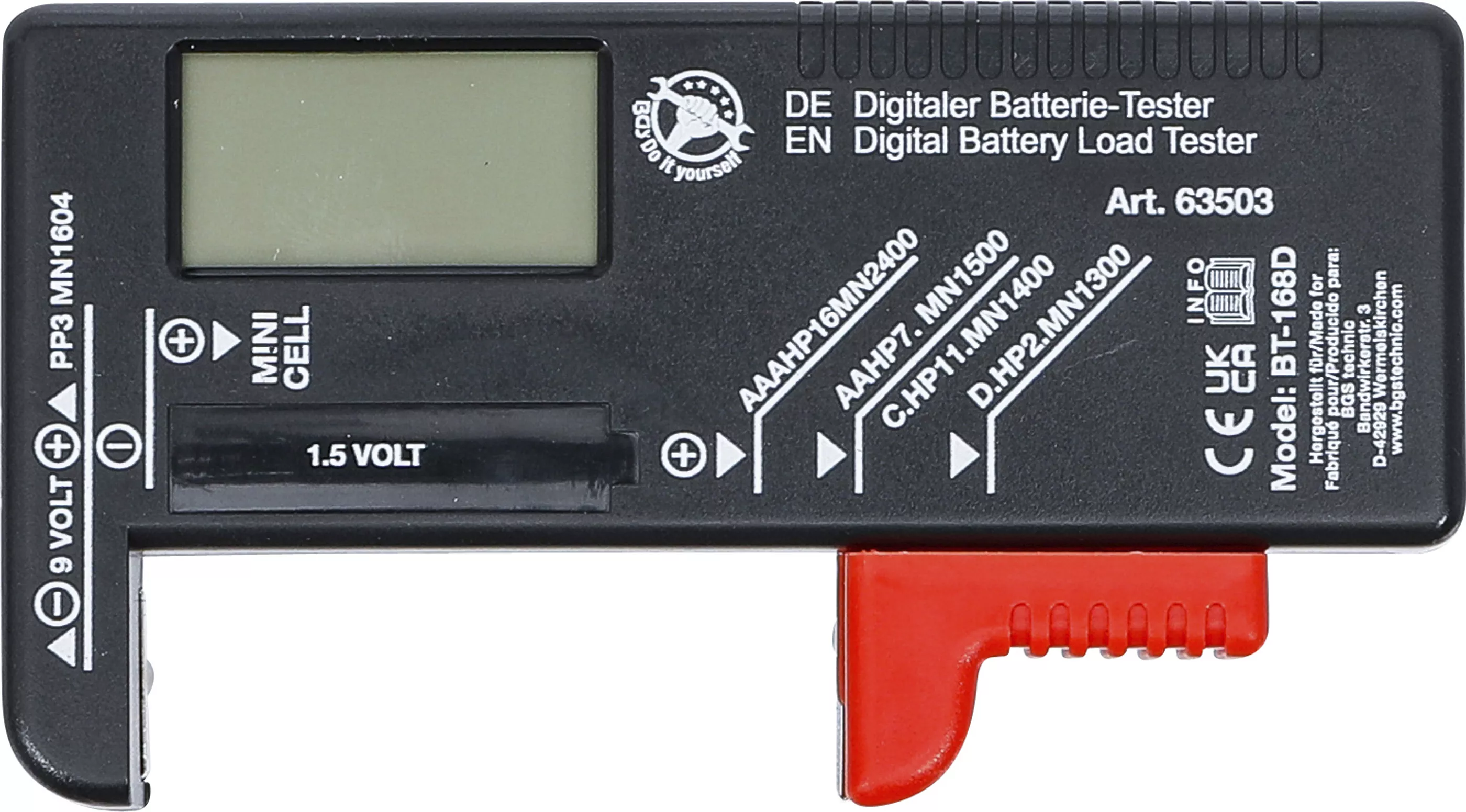 Tester digital baterie | 1,5 V / 9 V [4]