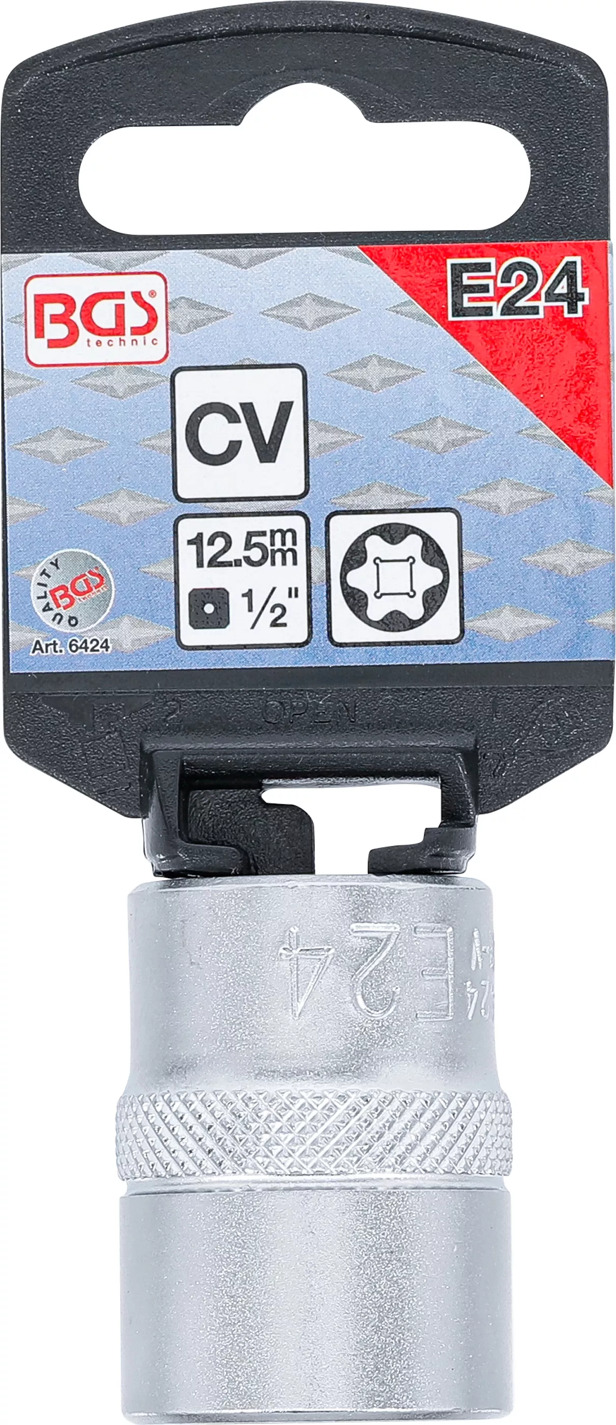 Cheie tubulara Profil E | 12,5 mm (1/2") | E24 [3]