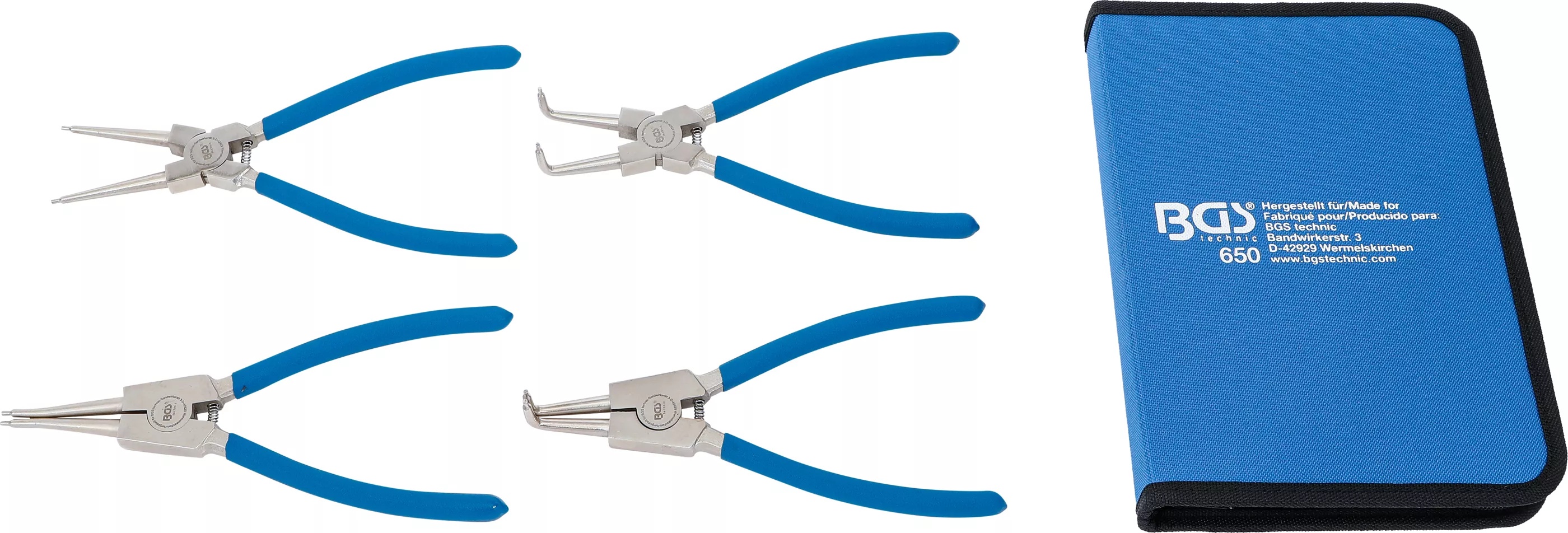 Set clesti inele de siguranta | 225 mm | 4 piese [4]
