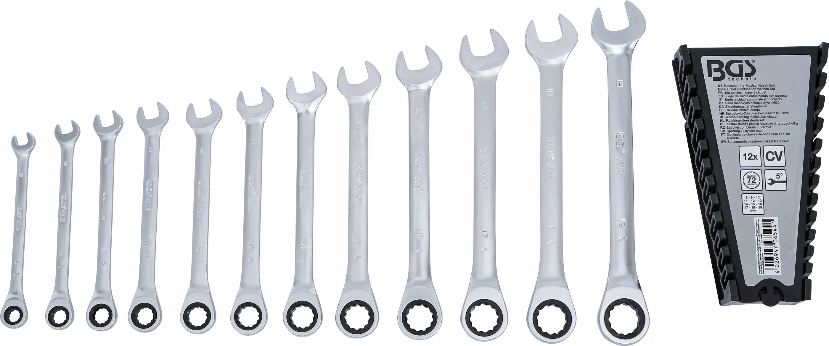 Set chei combinate cu clichet | 8 - 19 mm | 12 piese [4]