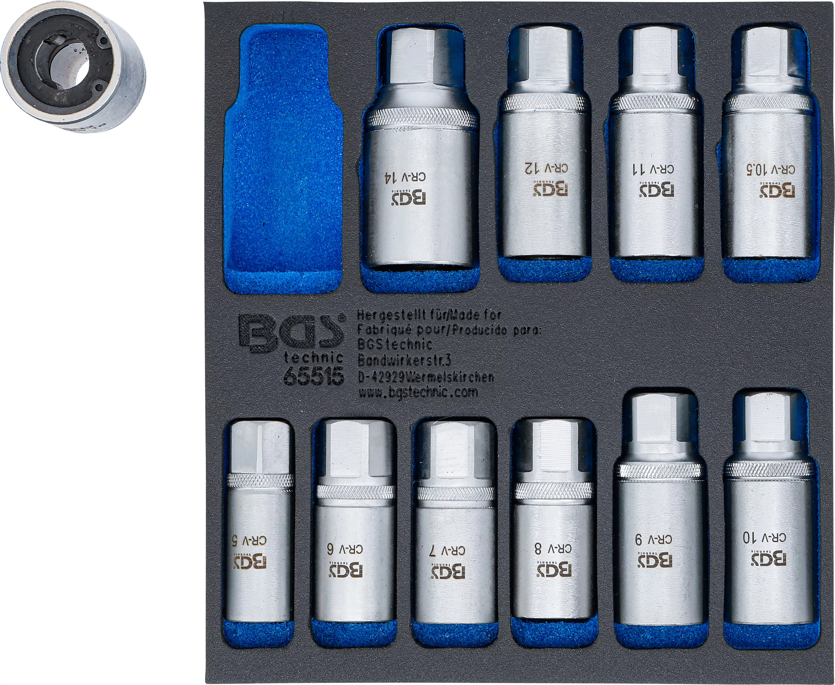 Suport organizator pentru carucior 1/6: Set extractoare prezoane | 5 - 16 mm | 11 piese [4]