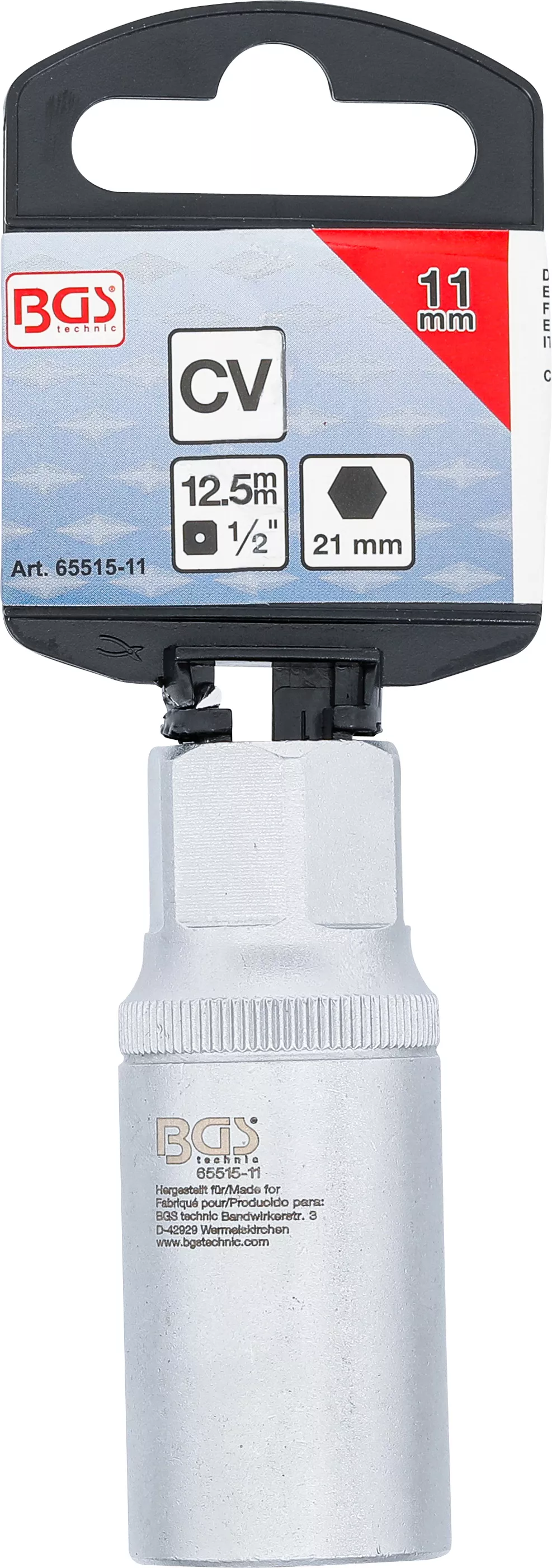 Extractor prezoane | 12,5 mm (1/2") | 11 mm [4]