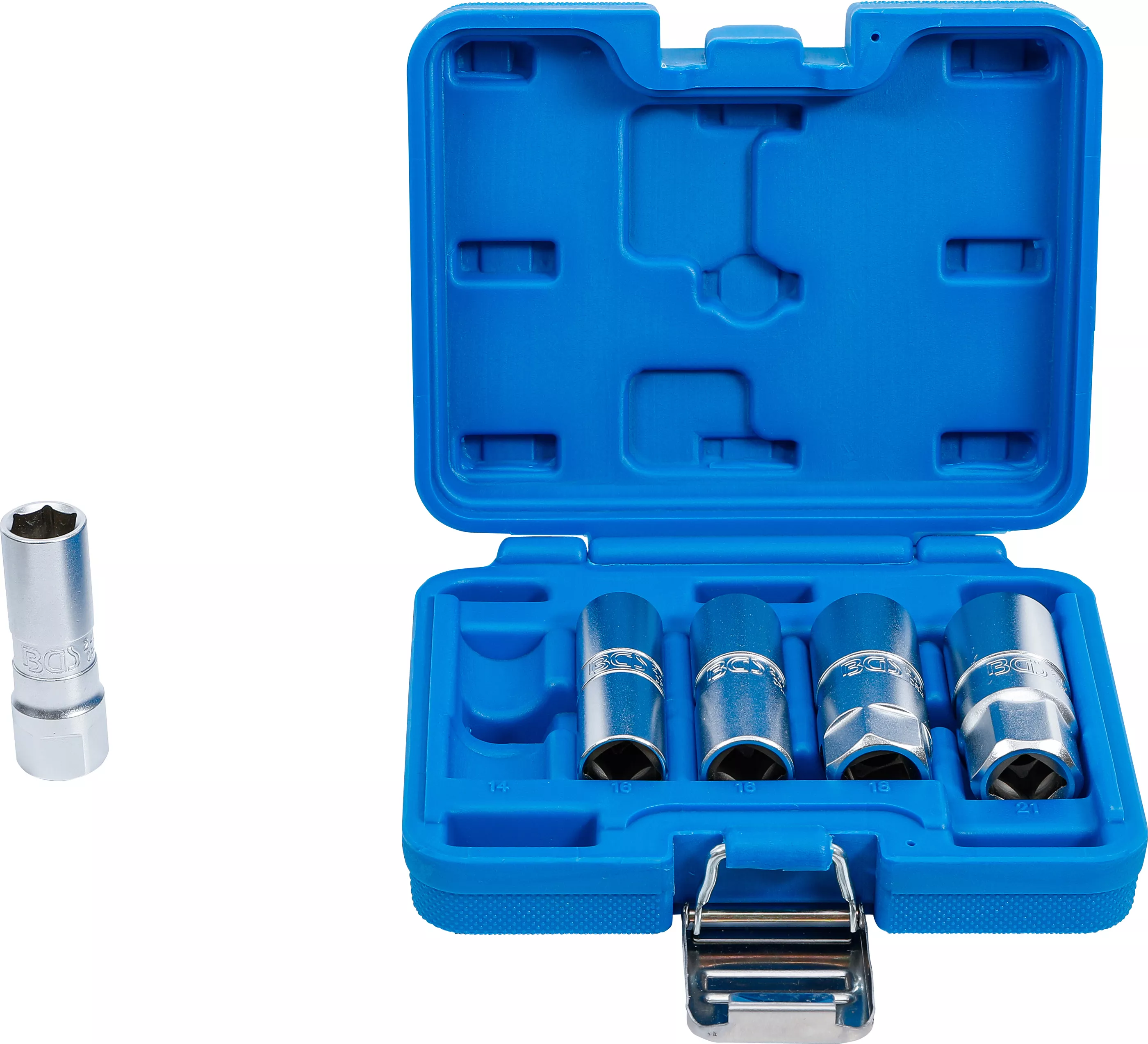 Unelte şi scule pentru bujii - Set chei pentru bujii hexagonale | Antrenare patrat interior 12,5 mm (1/2") | 14 - 21 mm | 5 piese