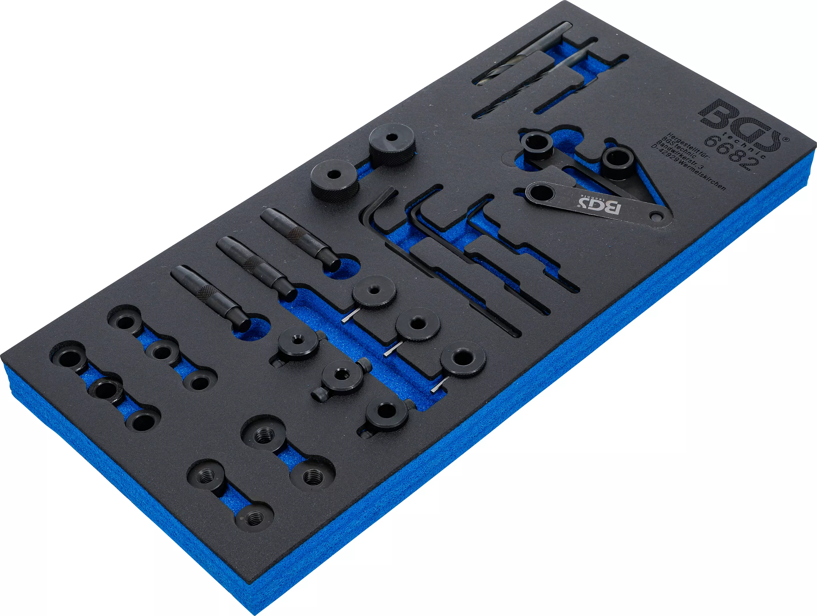 Suport organizator pentru carucior 1/3: Set scule sabloane gauri chiulasa | 28 piese [2]