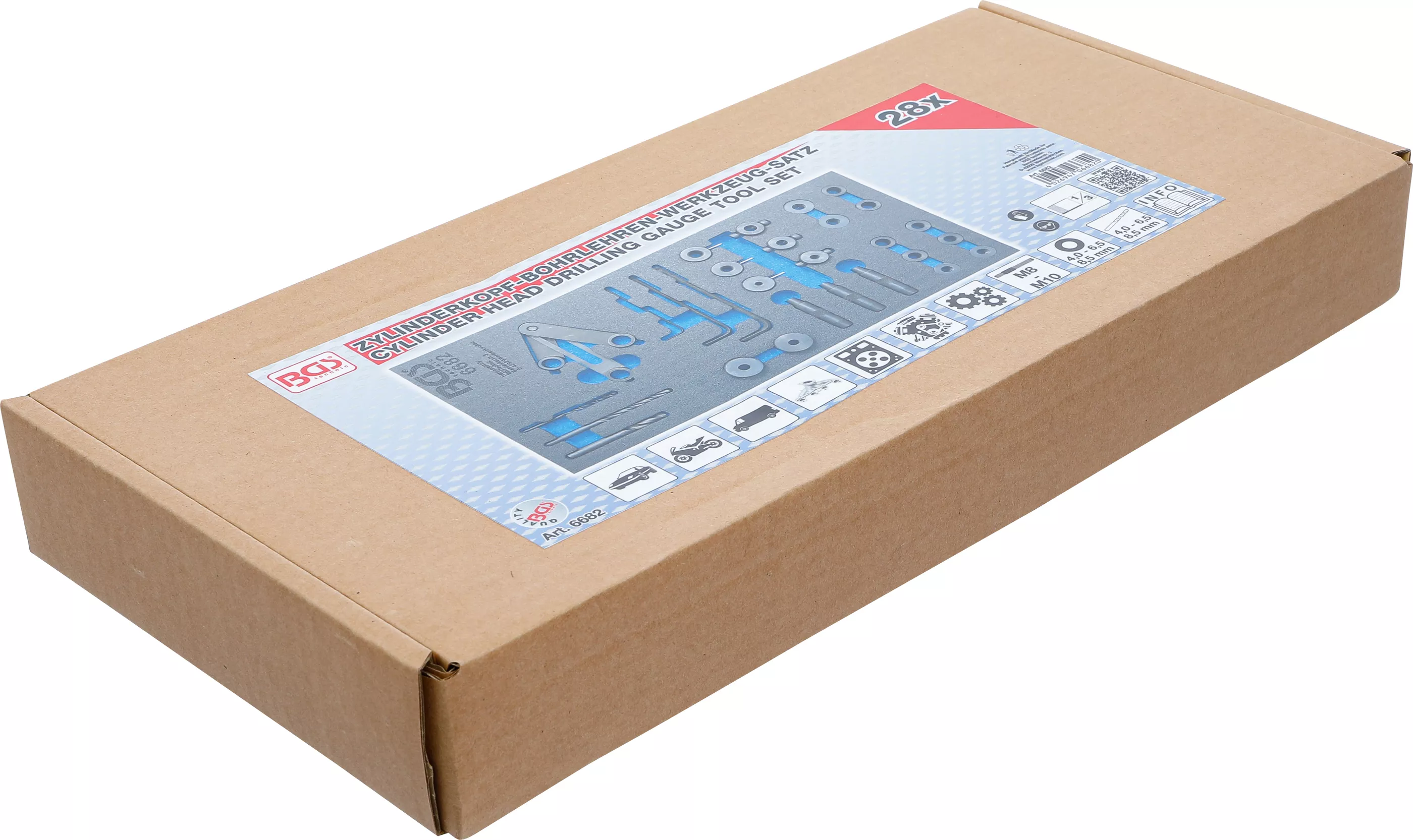 Suport organizator pentru carucior 1/3: Set scule sabloane gauri chiulasa | 28 piese [3]