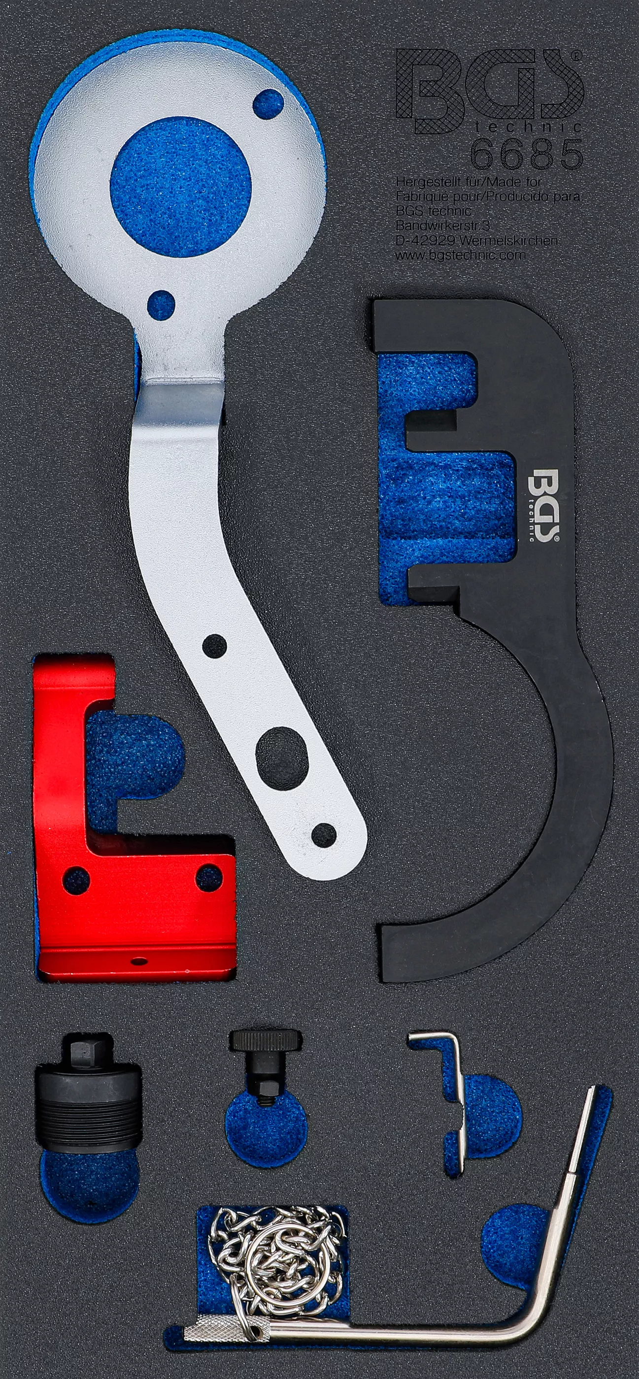 Cărucior atelier şi accesorii - Suport organizator pentru carucior 1/3: Set dispozitive reglare motor | pentru BMW / MINI 1.5 and 2.0 Diesel