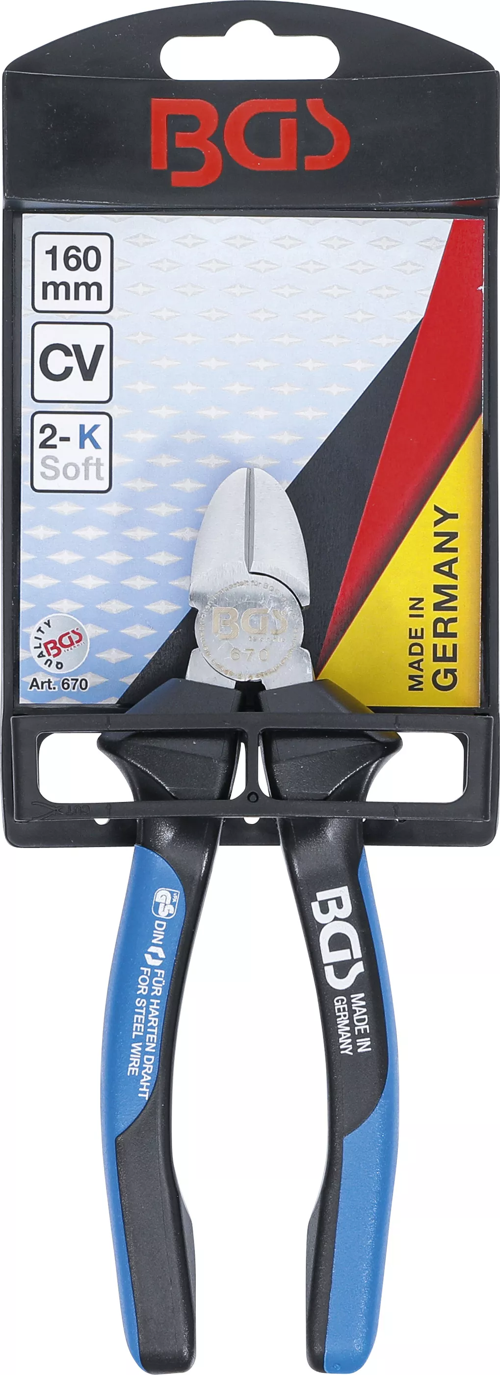Cleste de taiere laterala | pentru sarma dura | 160 mm [8]