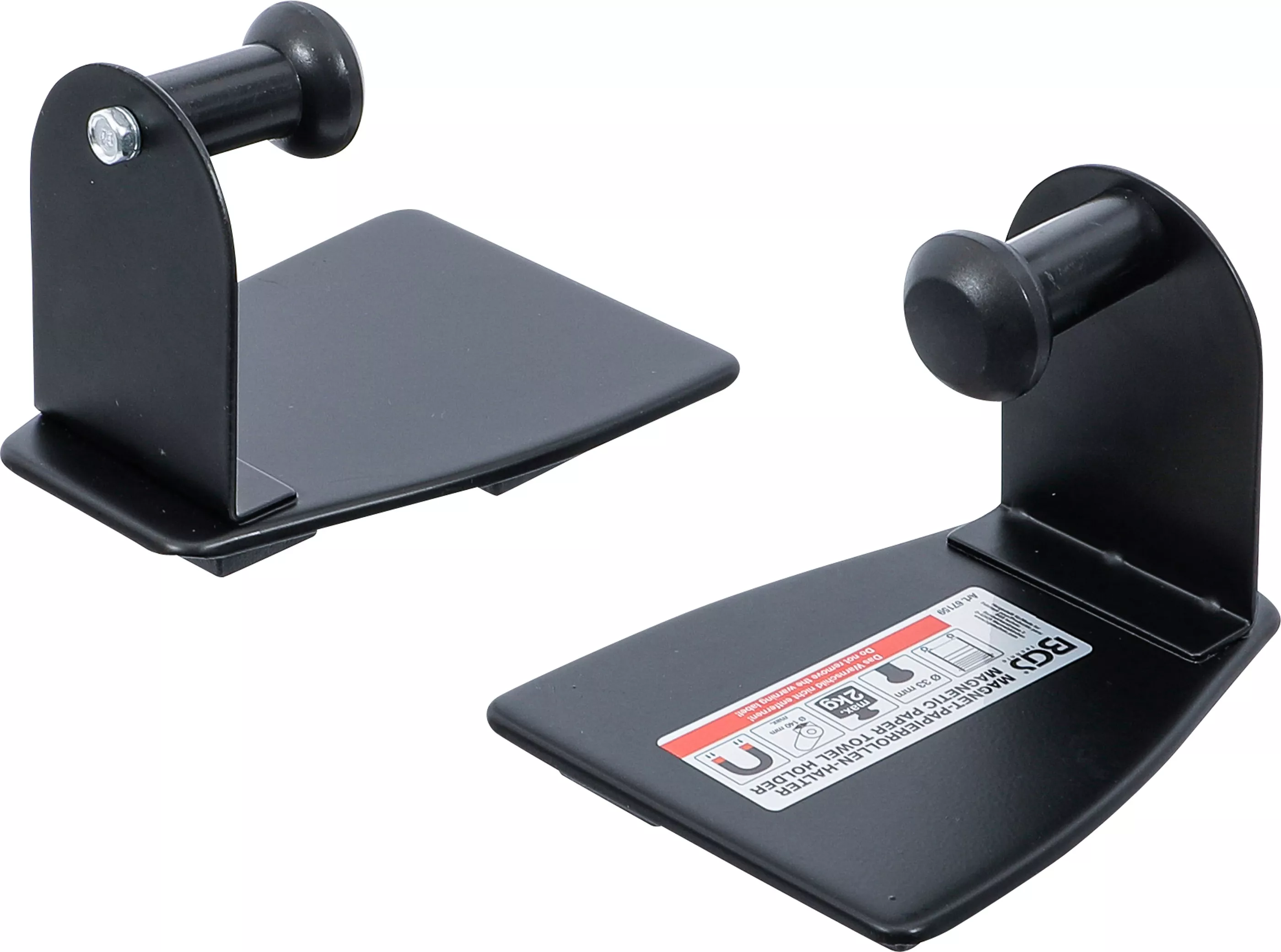 Cărucior atelier şi accesorii - Suport magnetic role hartie | 2 piese