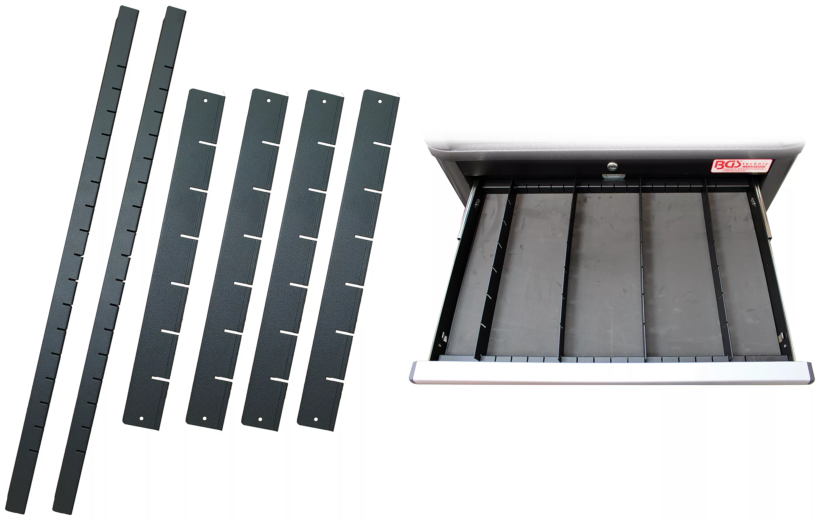 Scule - Divizor sertar pentru carucior atelier PROFI | 6 piese