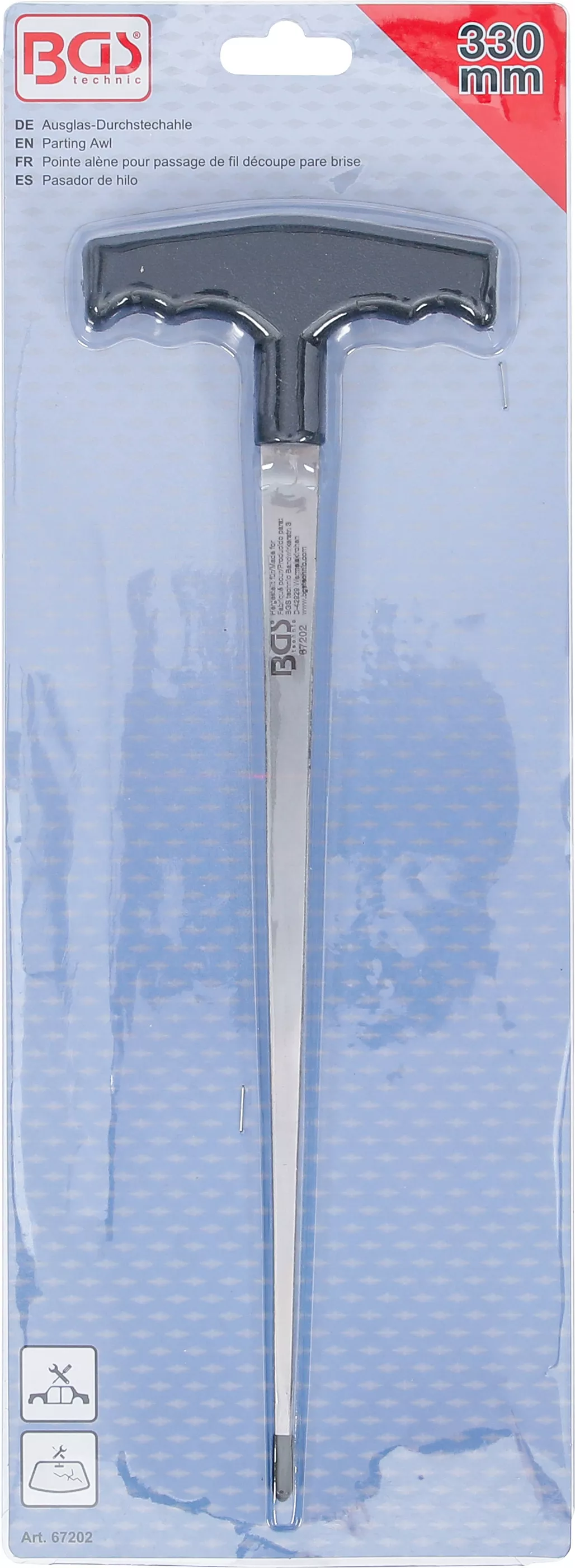 Tija cu varf pentru extragere geamuri | 330 mm [5]