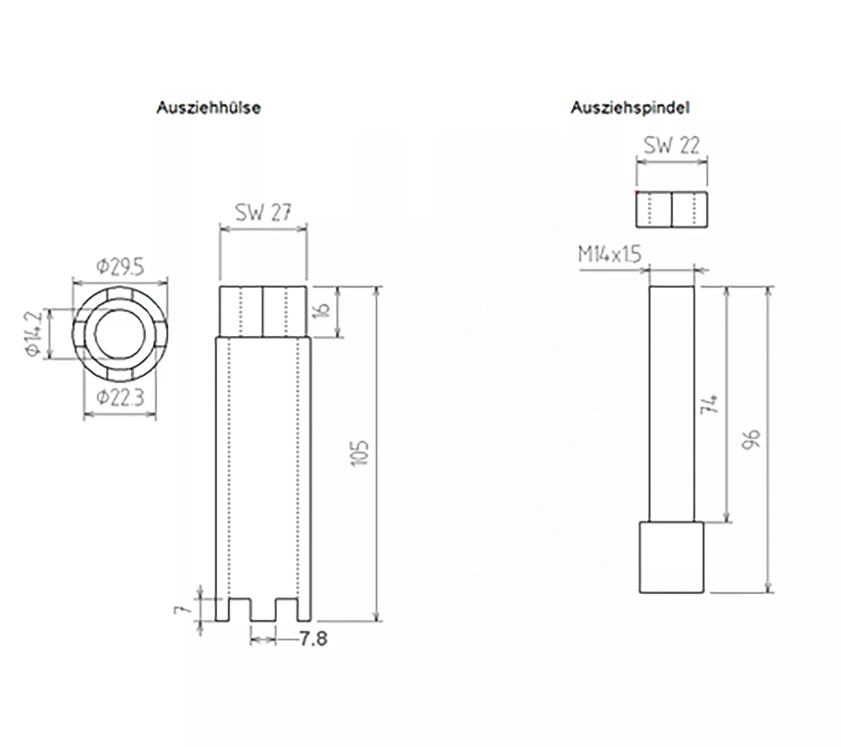 Extractor injectoare | pentru MAN, Mercedes-Benz | Patru dinti [2]