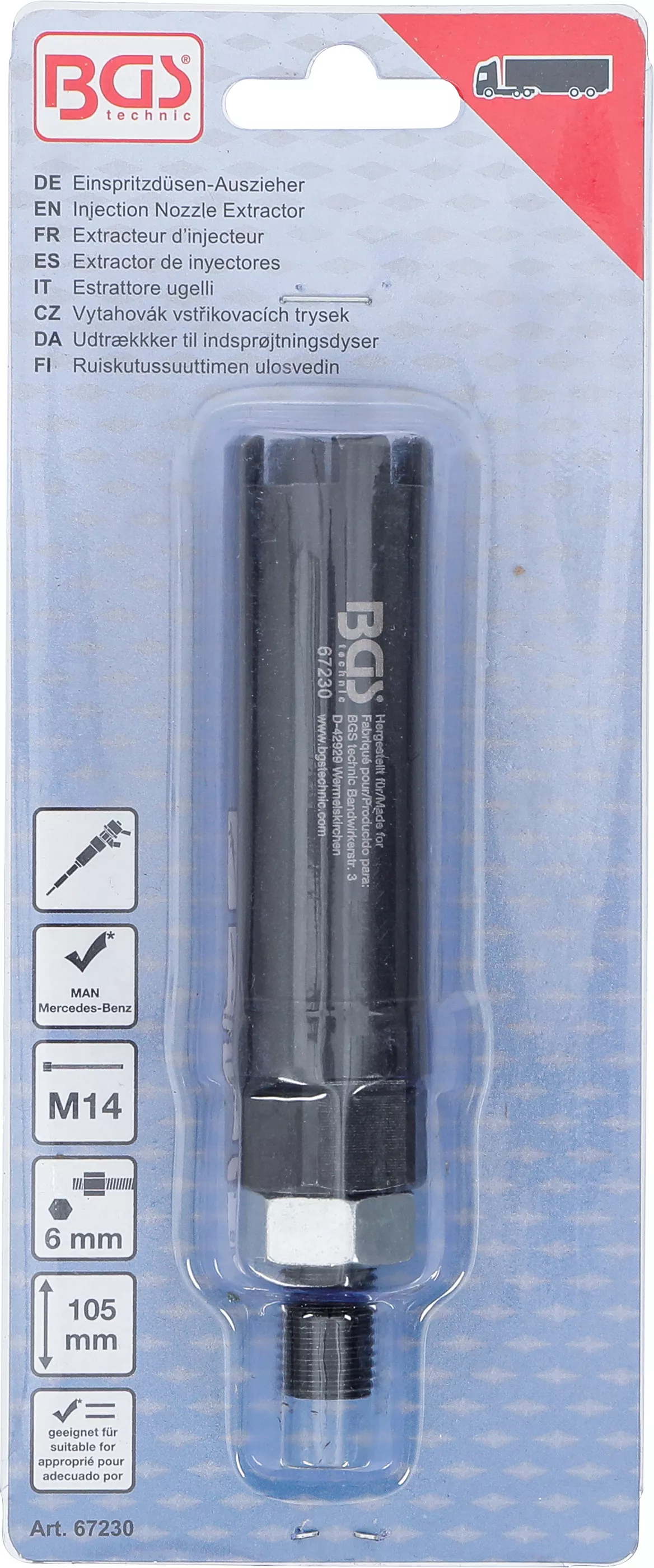 Extractor injectoare | pentru MAN, Mercedes-Benz | Patru dinti [6]