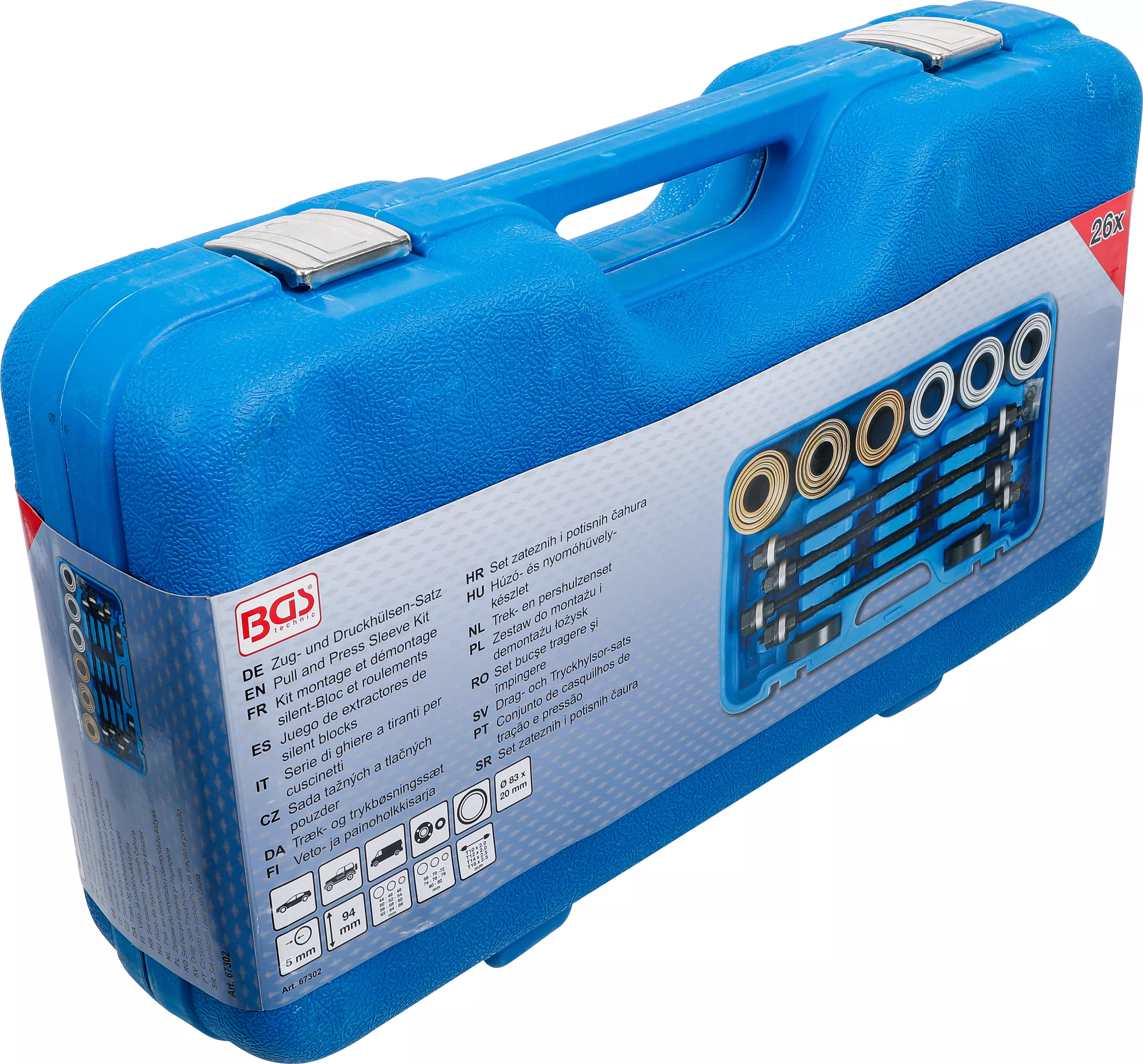 Set bucse tragere si impingere | cu 4 tije | 26 piese [6]