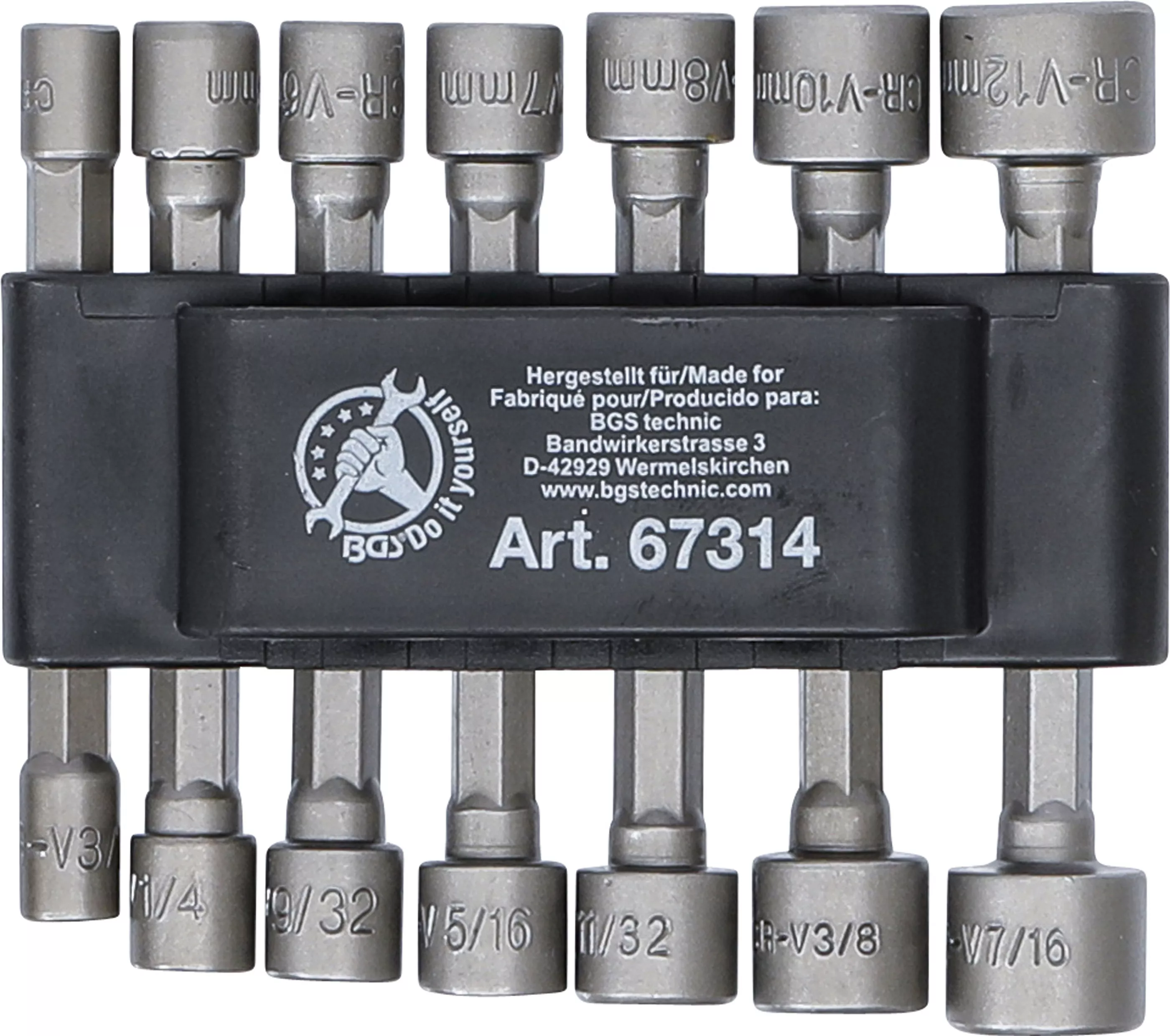 Set chei tubulare biti | Antrenare hexagon exterior 6,3 mm (1/4") | metric + toli | 14 piese [2]
