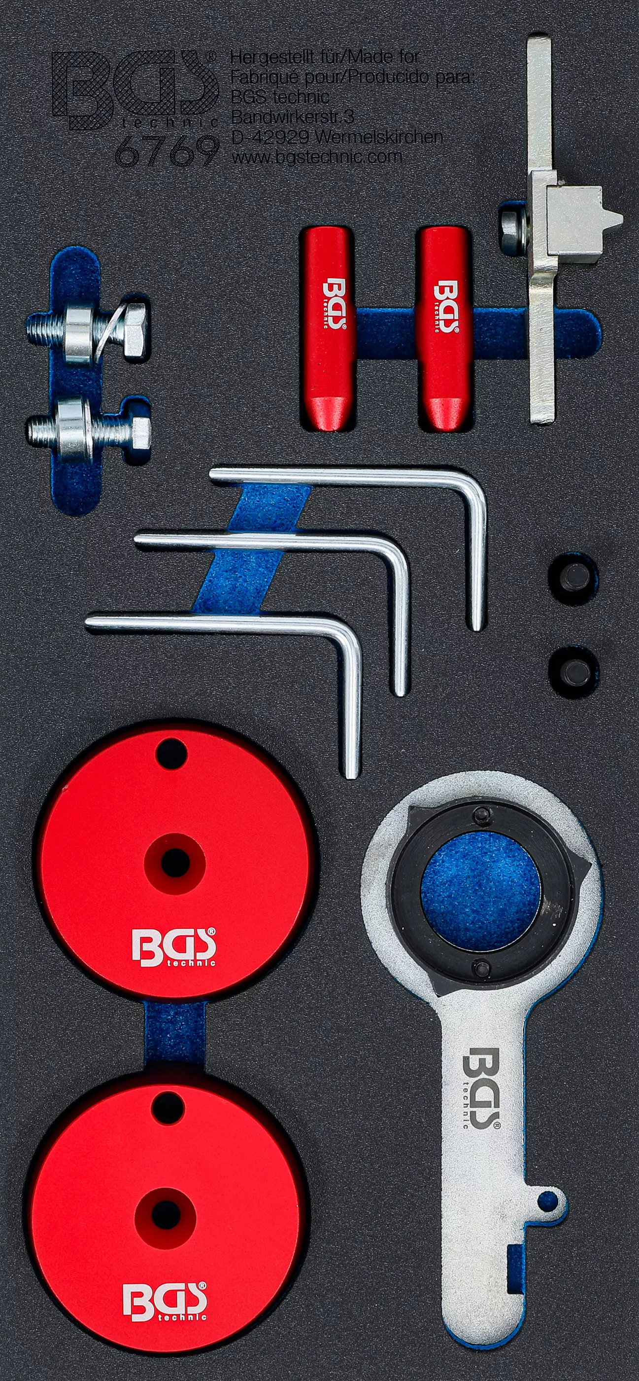 Cărucior atelier şi accesorii - Suport organizator pentru carucior 1/3: Set dispozitive reglare motor | pentru Ford 2.0TDCi EcoBlue