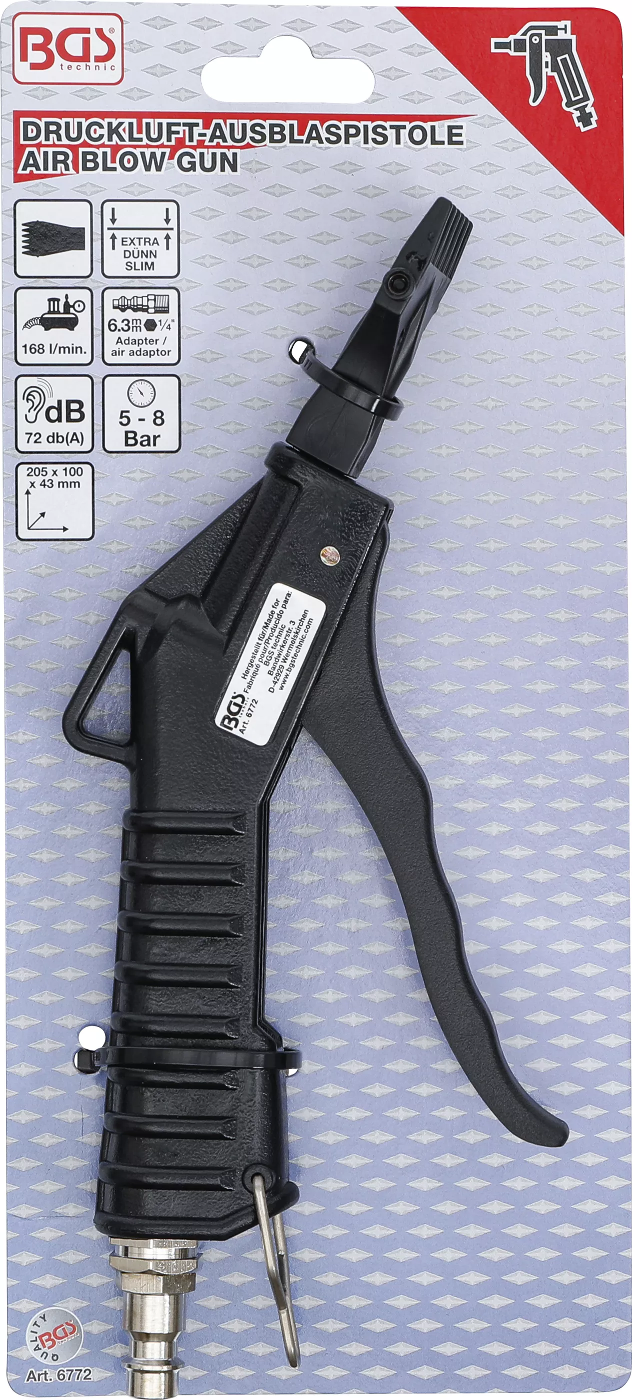 Pistol de suflat cu aer comprimat | cu duza plata [5]