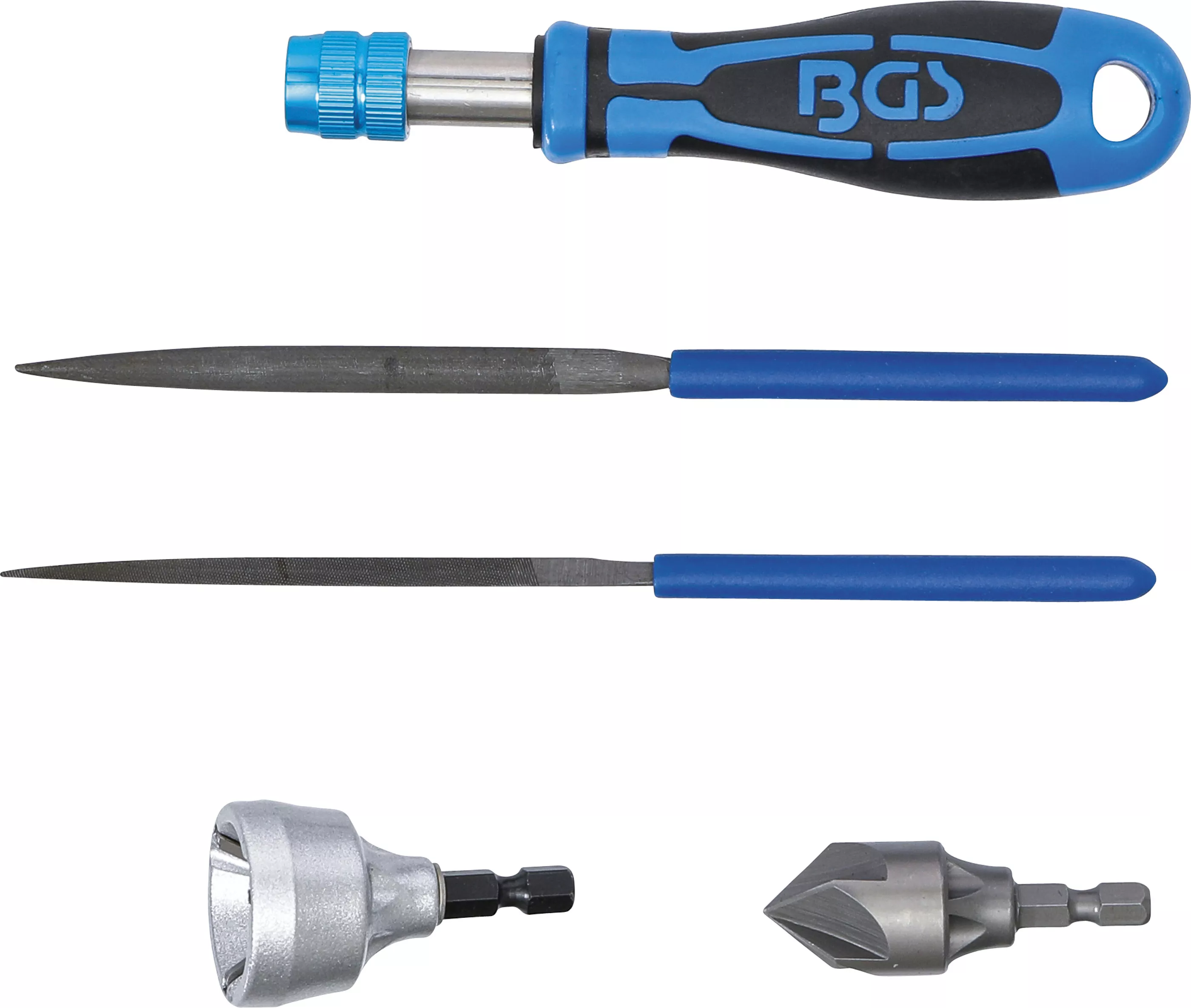 Set debavurator exterior / interior si pile | 5 piese [2]
