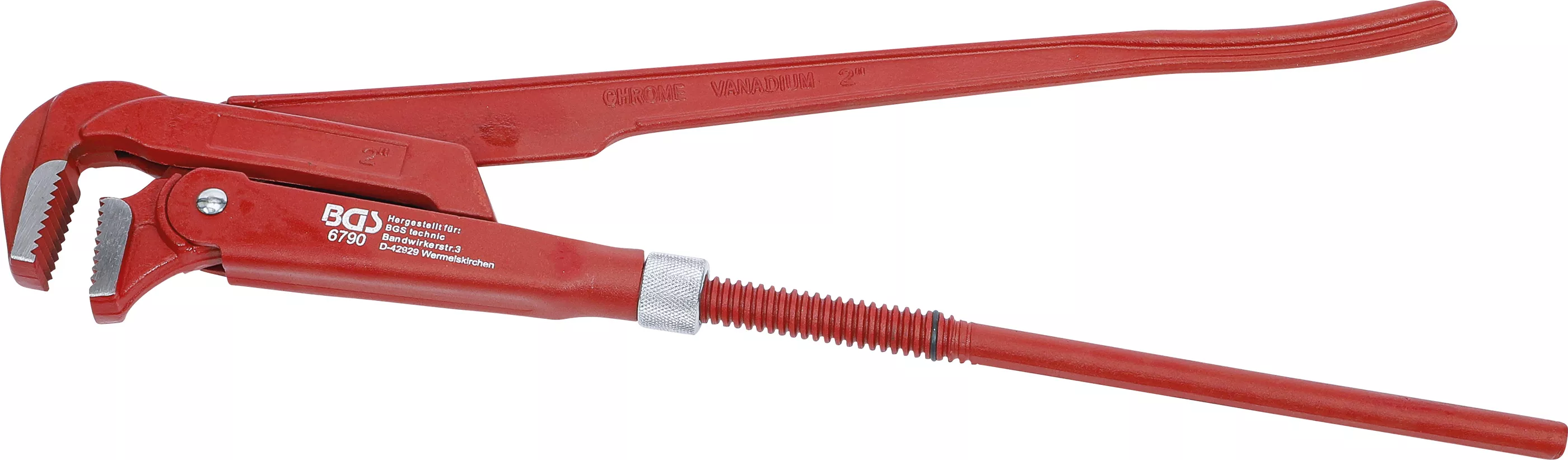 Cleşti - Cleste cotit pentru tevi | 50 mm - 2" | forma suedeza