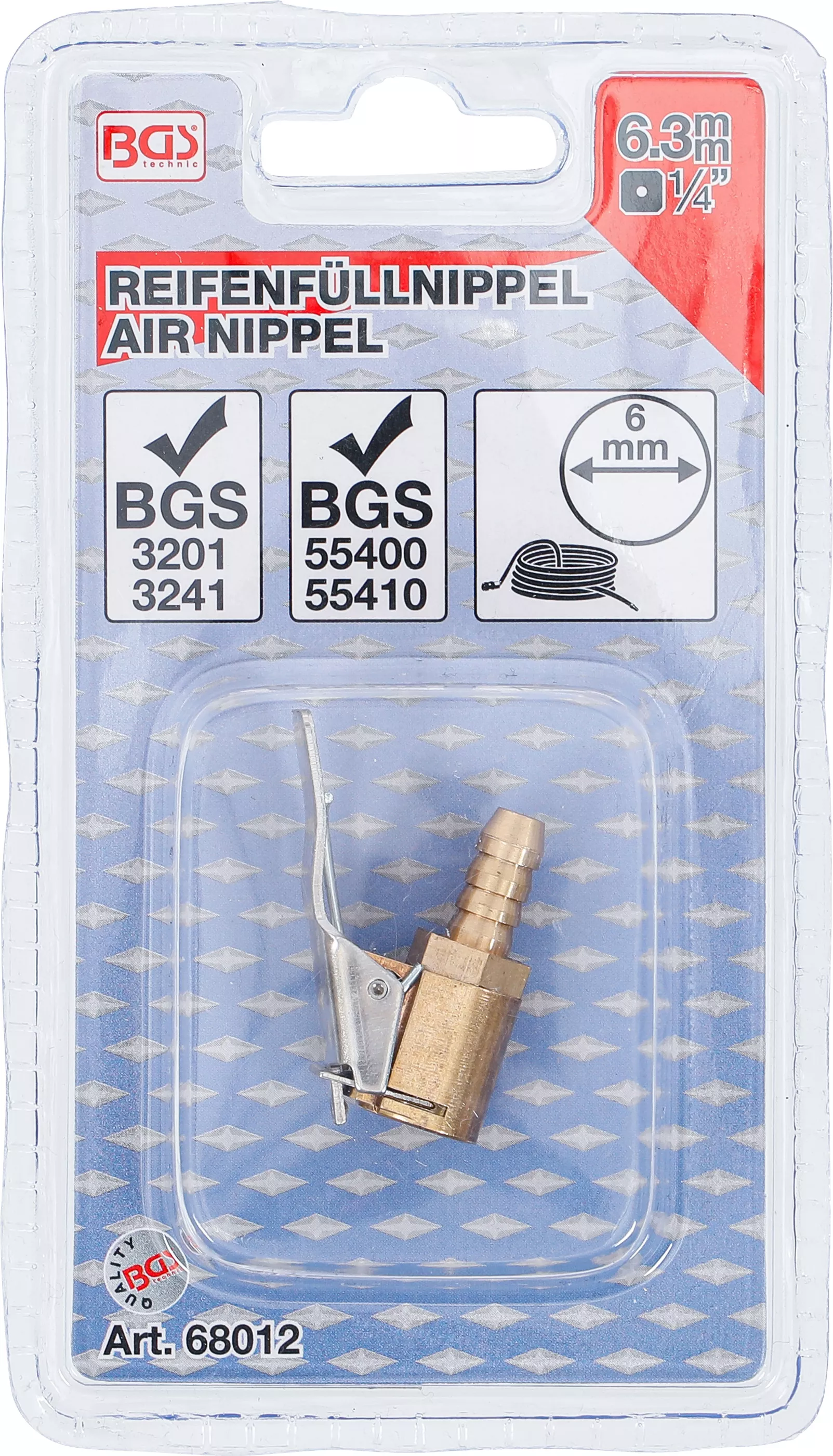 Niplu umflare pneuri | 6,3 mm (1/4") [4]