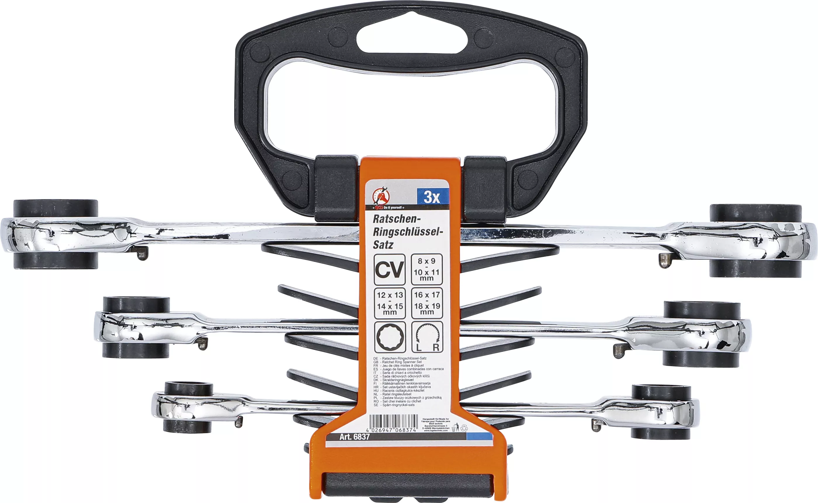 Set chei inelare cu clichet | 4-in-1 | 8 x 9 - 18 x 19 mm [3]