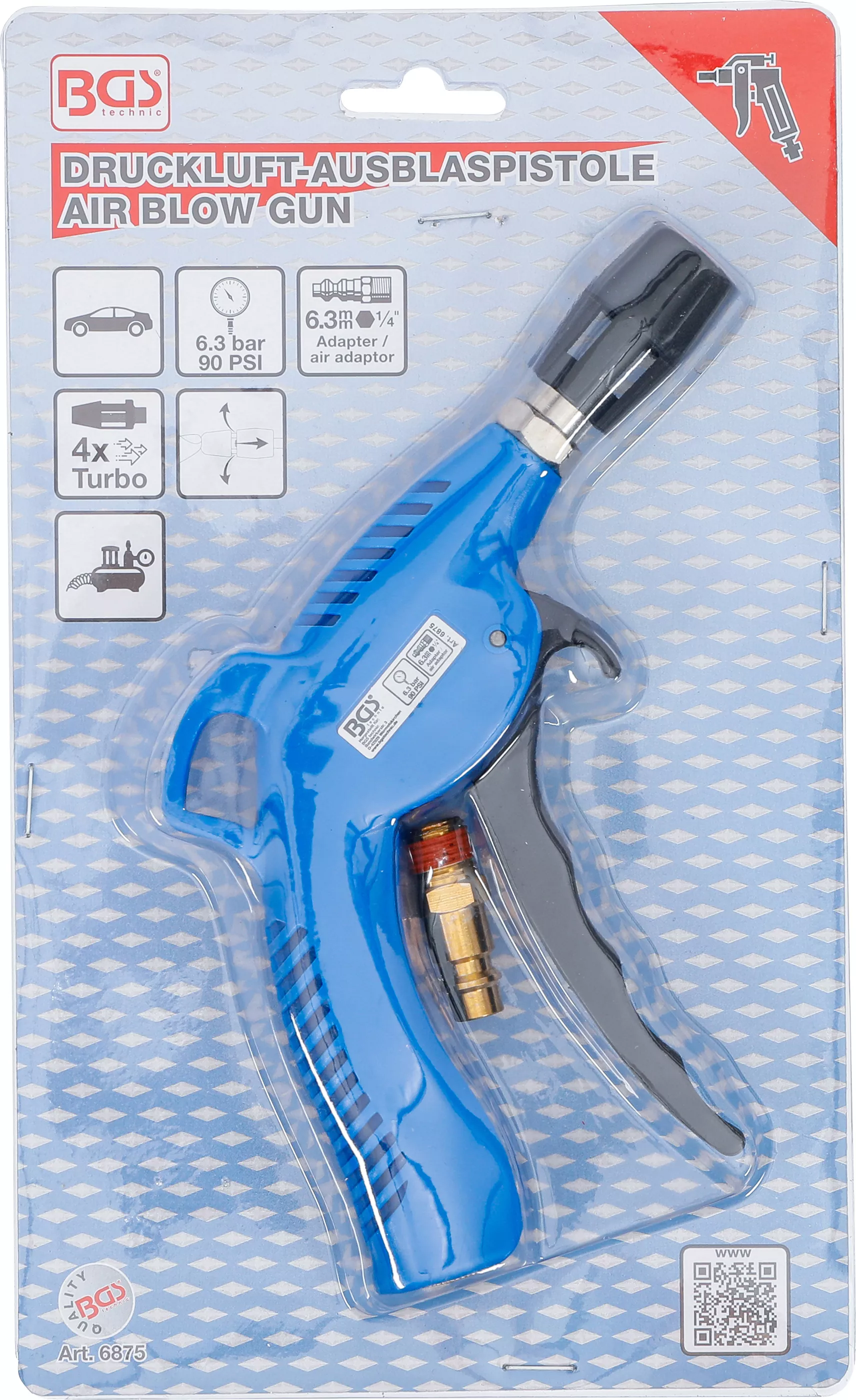 Pistol de suflat cu aer comprimat | cu duza ejector [6]