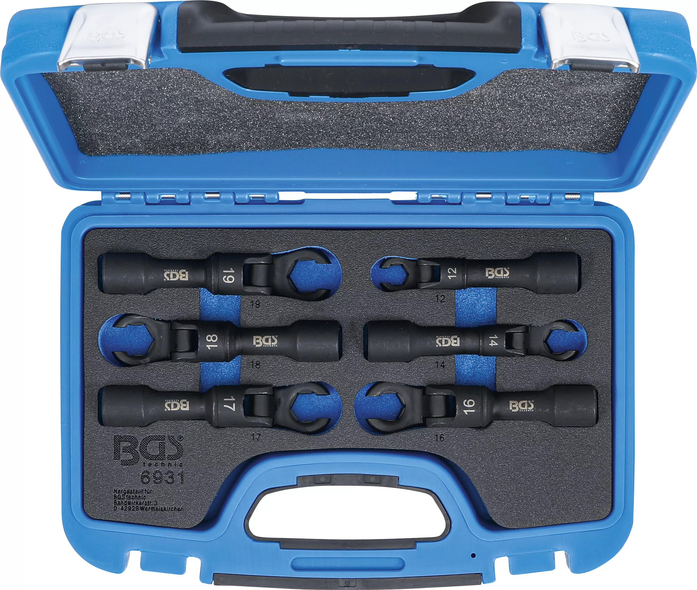 Set chei cu dinte | 12,5 mm (1/2") | flexibil | 10 piese [4]