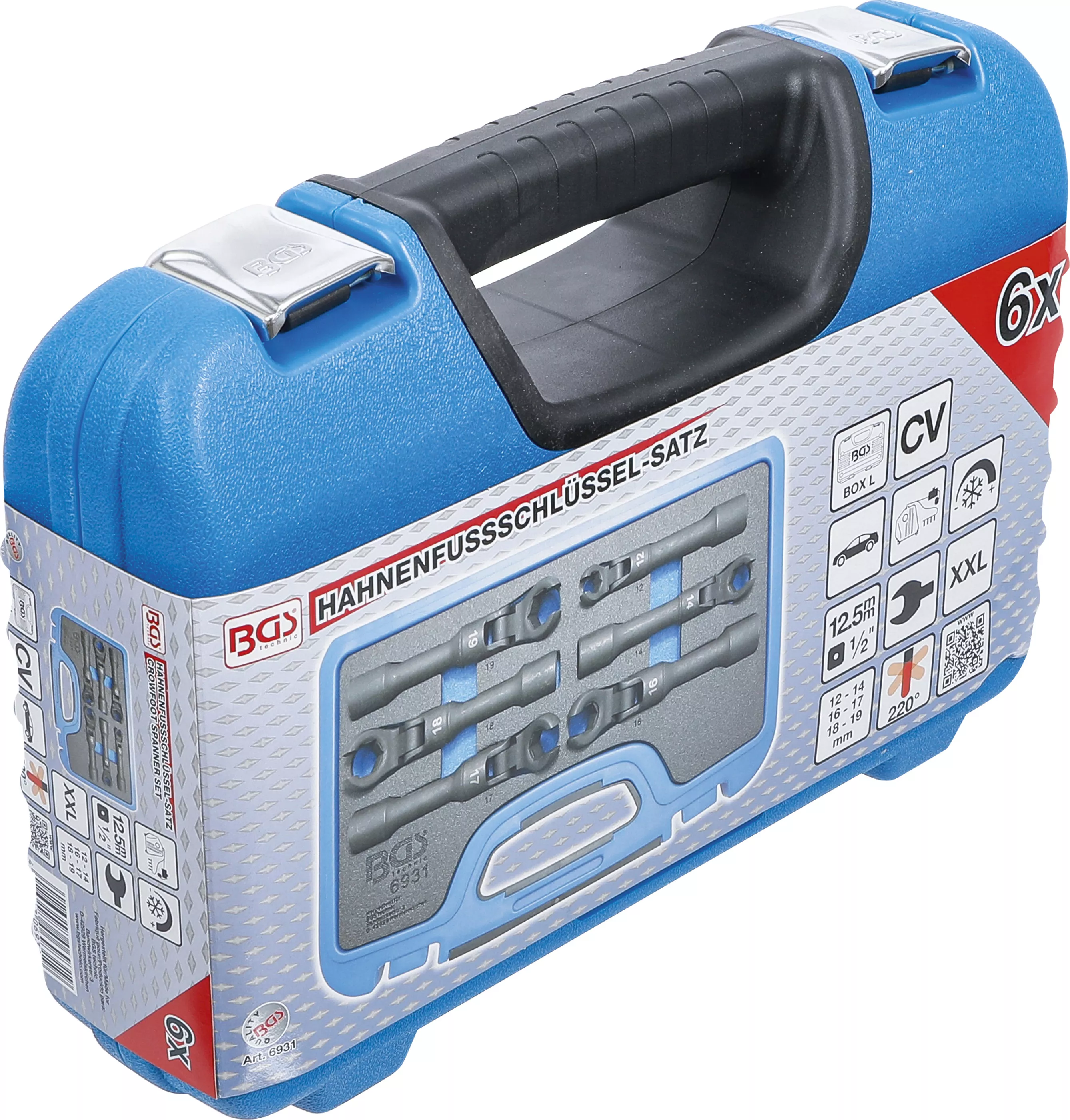 Set chei cu dinte | 12,5 mm (1/2") | flexibil | 10 piese [6]
