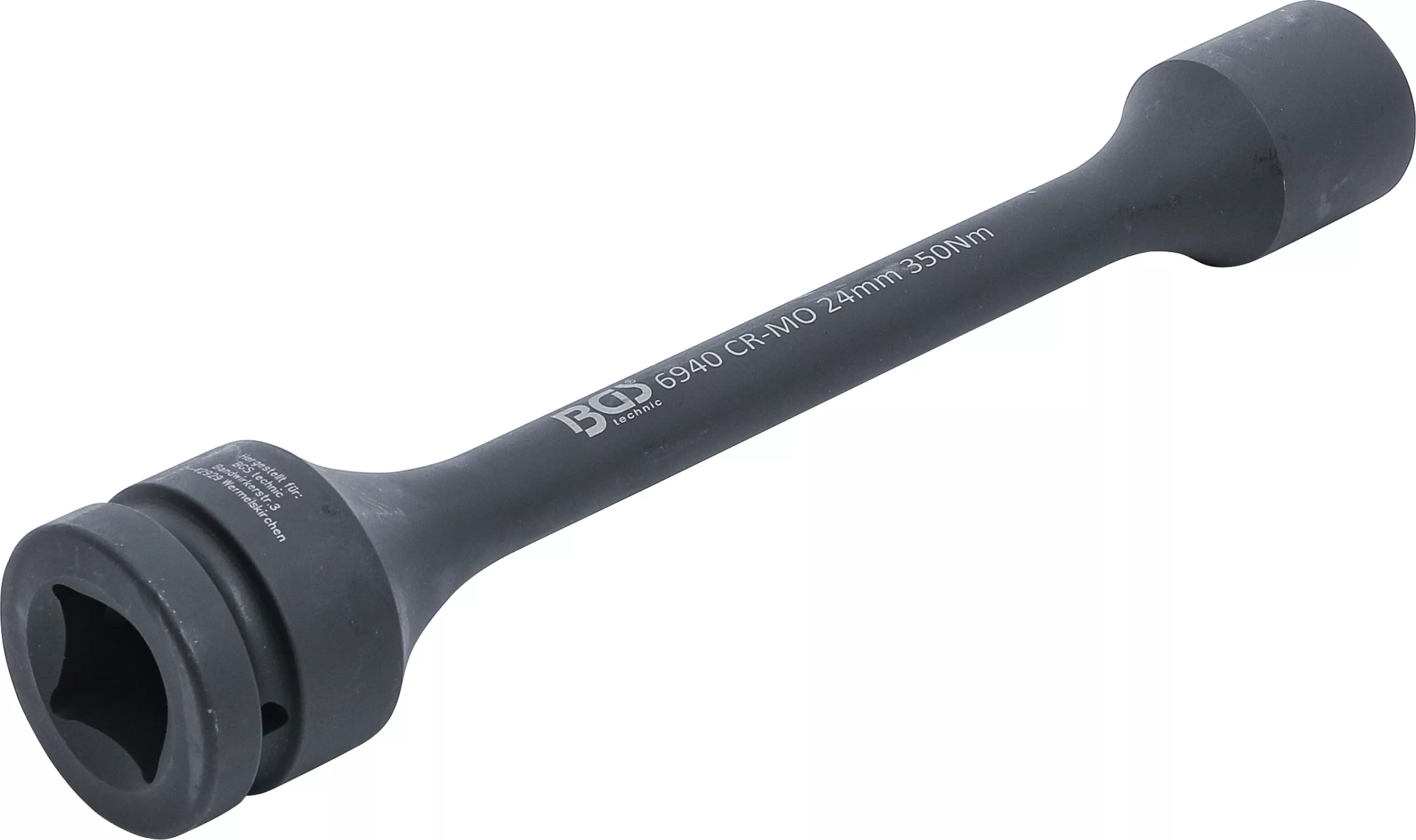 Cap atasabil hexagonal pentru cheie de impact cu torsiune | 25 mm (1") | 24 mm | 350 Nm [2]