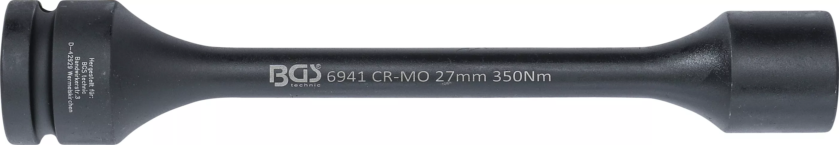 Cap atasabil hexagonal pentru cheie de impact cu torsiune | 25 mm (1") | 27 mm | 350 Nm [3]