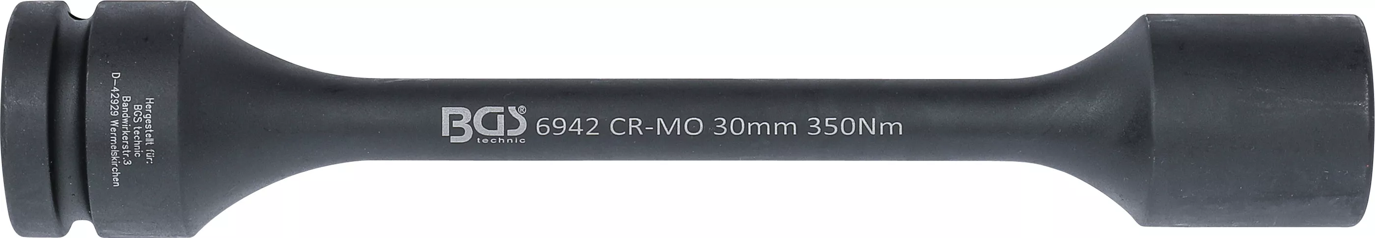 Cap atasabil hexagonal pentru cheie de impact cu torsiune | 25 mm (1") | 30 mm | 350 Nm [3]