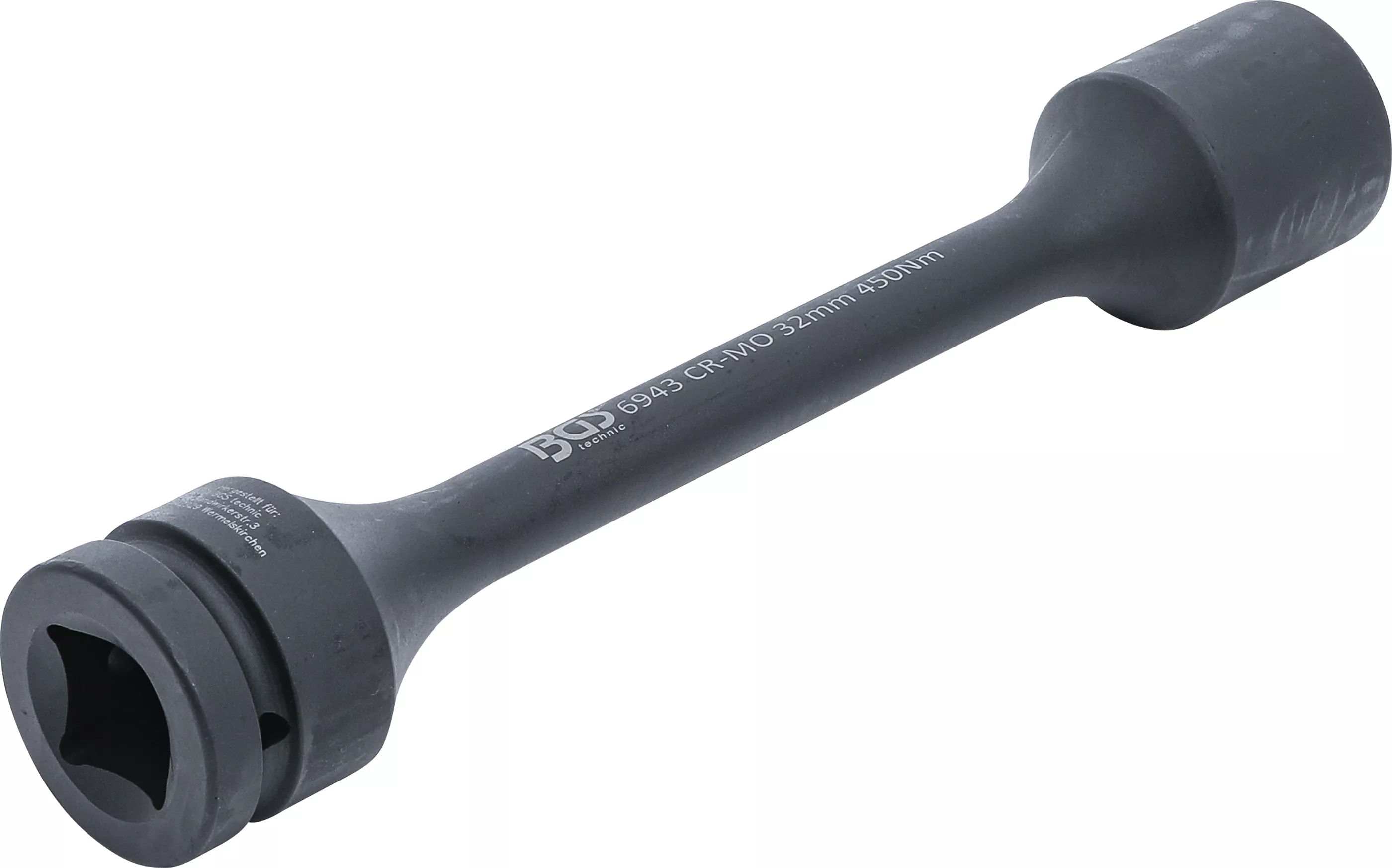 Cap atasabil hexagonal pentru cheie de impact cu torsiune | 25 mm (1") | 32 mm | 450 Nm [2]