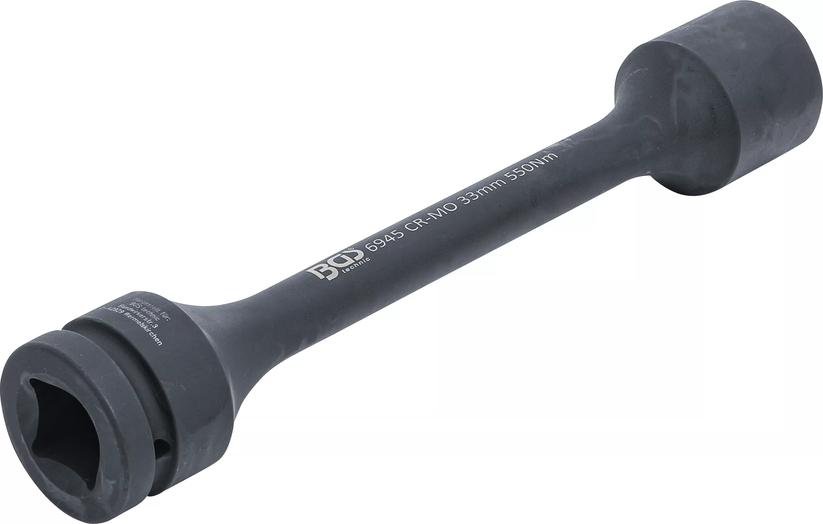 Cap atasabil hexagonal pentru cheie de impact cu torsiune | 25 mm (1") | 33 mm | 550 Nm [2]