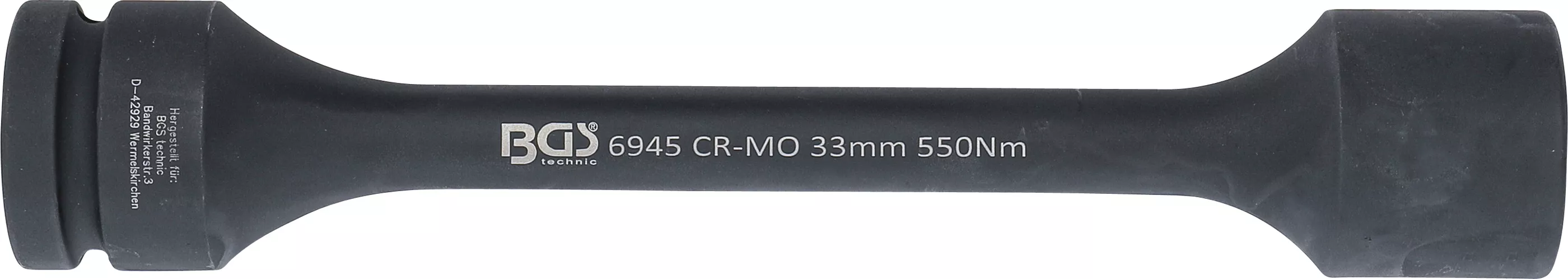 Cap atasabil hexagonal pentru cheie de impact cu torsiune | 25 mm (1") | 33 mm | 550 Nm [3]