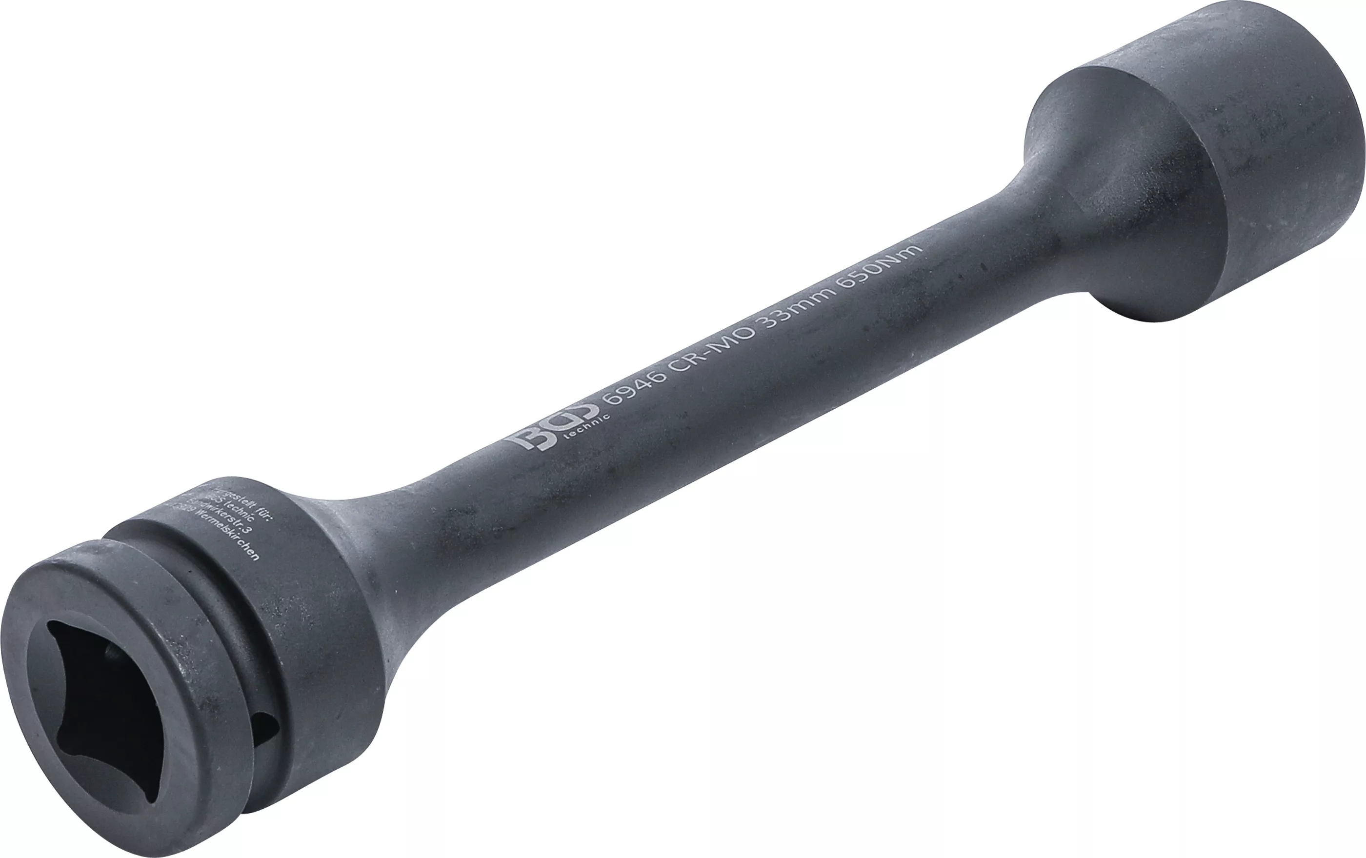 Cap atasabil hexagonal pentru cheie de impact cu torsiune | 25 mm (1") | 33 mm | 650 Nm [2]