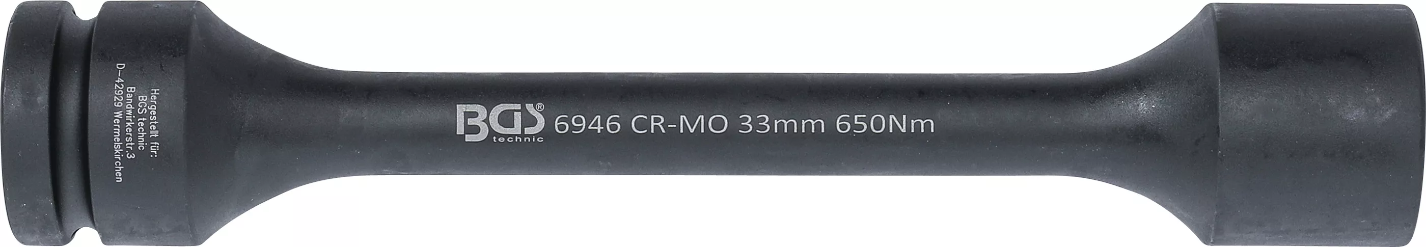 Cap atasabil hexagonal pentru cheie de impact cu torsiune | 25 mm (1") | 33 mm | 650 Nm [3]