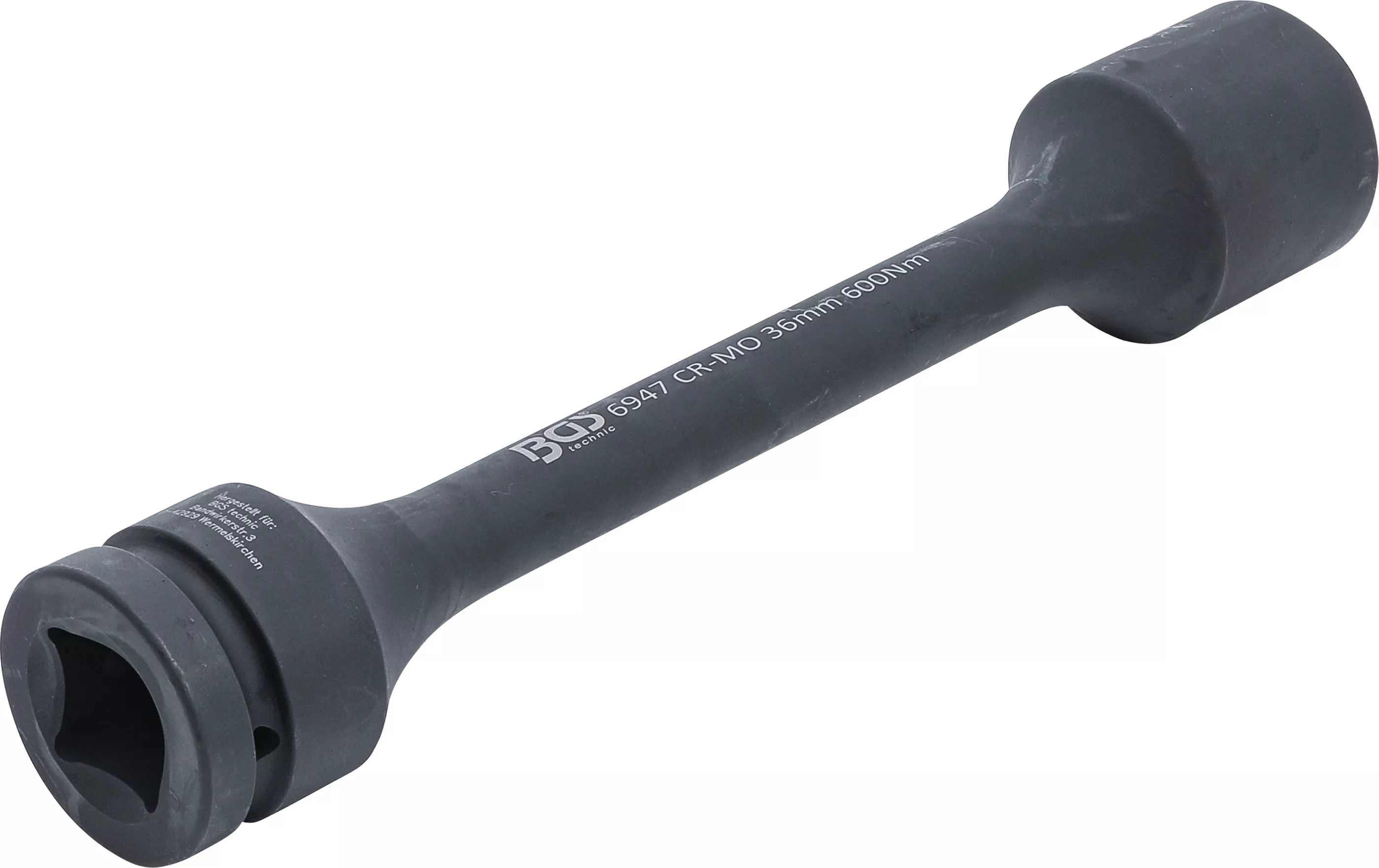 Cap atasabil hexagonal pentru cheie de impact cu torsiune | 25 mm (1") | 36 mm | 600 Nm [2]